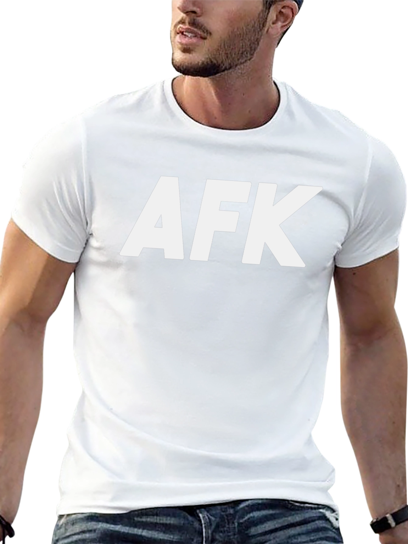 AFK Graphic T-Shirt - Black Cotton Tee