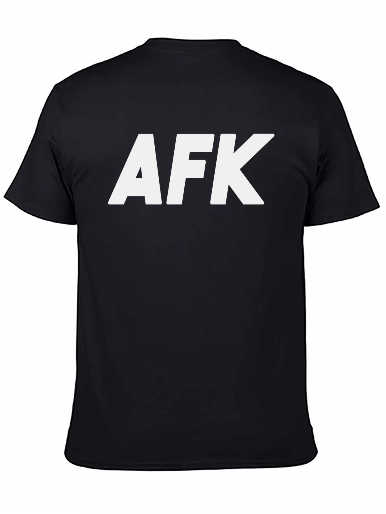 AFK Graphic T-Shirt - Black Cotton Tee