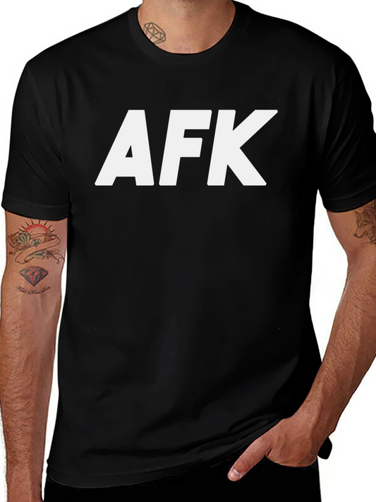 AFK Graphic T-Shirt - Black Cotton Tee