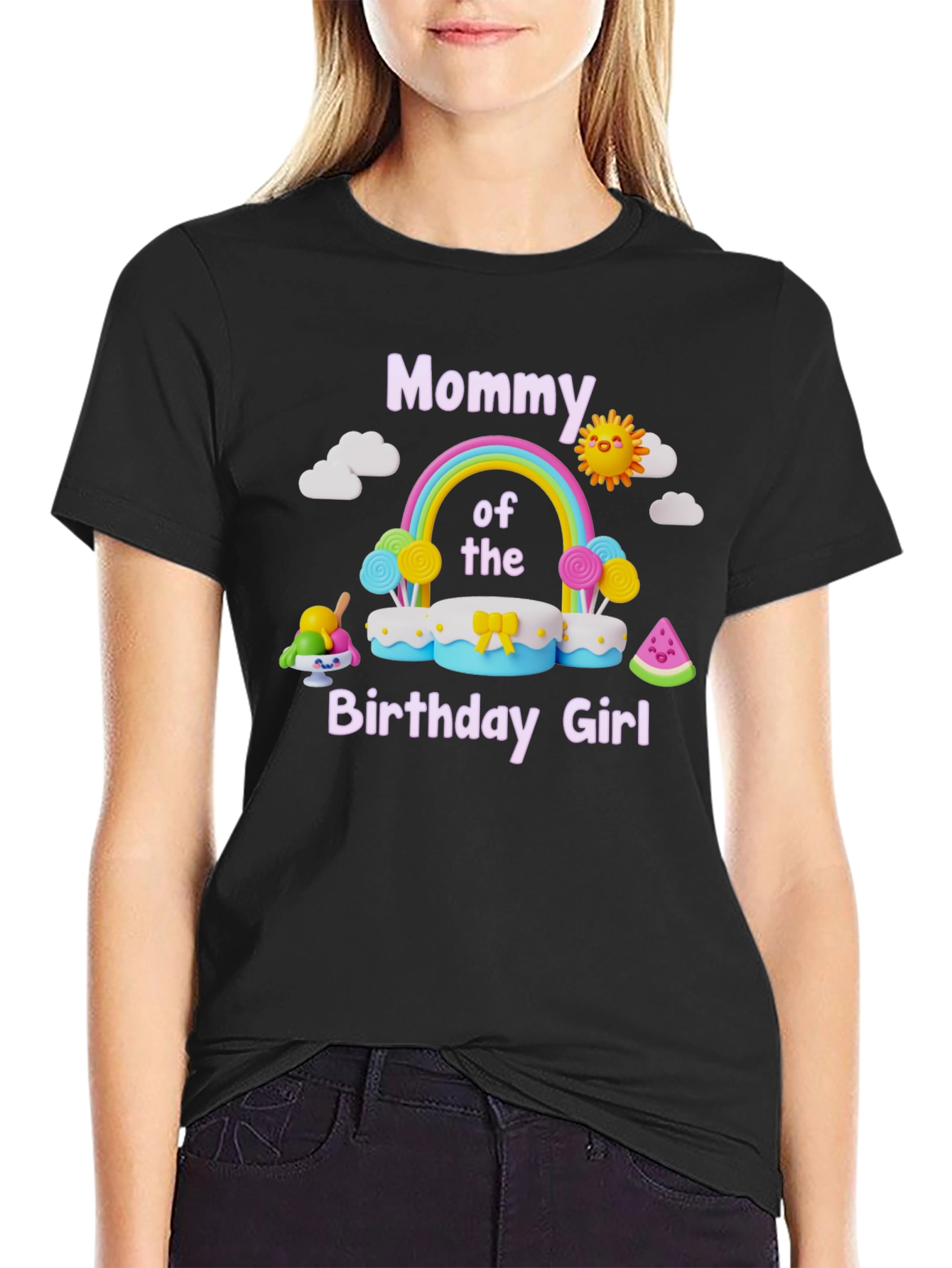 Mommy of the Birthday Girl Graphic Tee