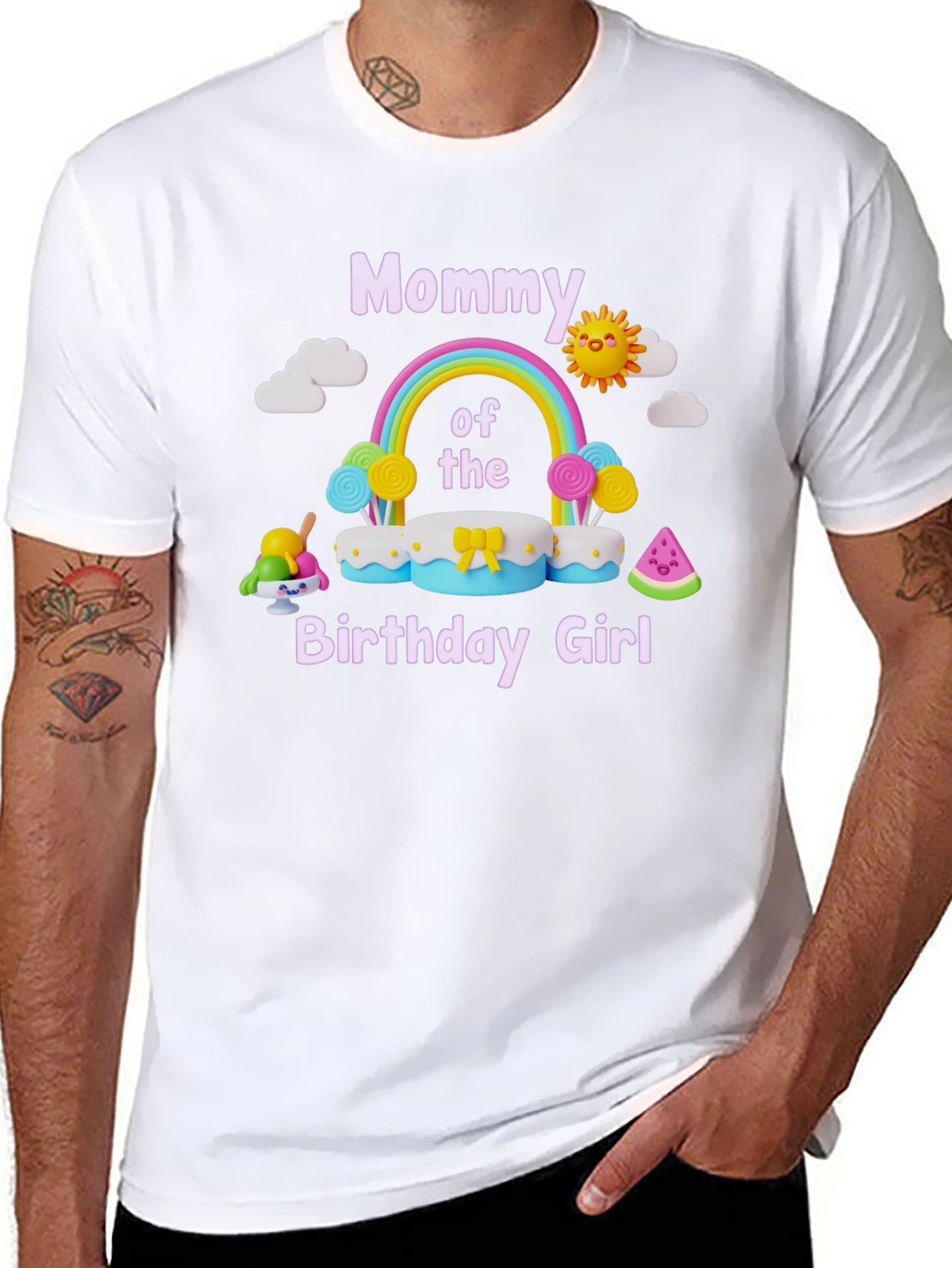 Mommy of the Birthday Girl Graphic Tee