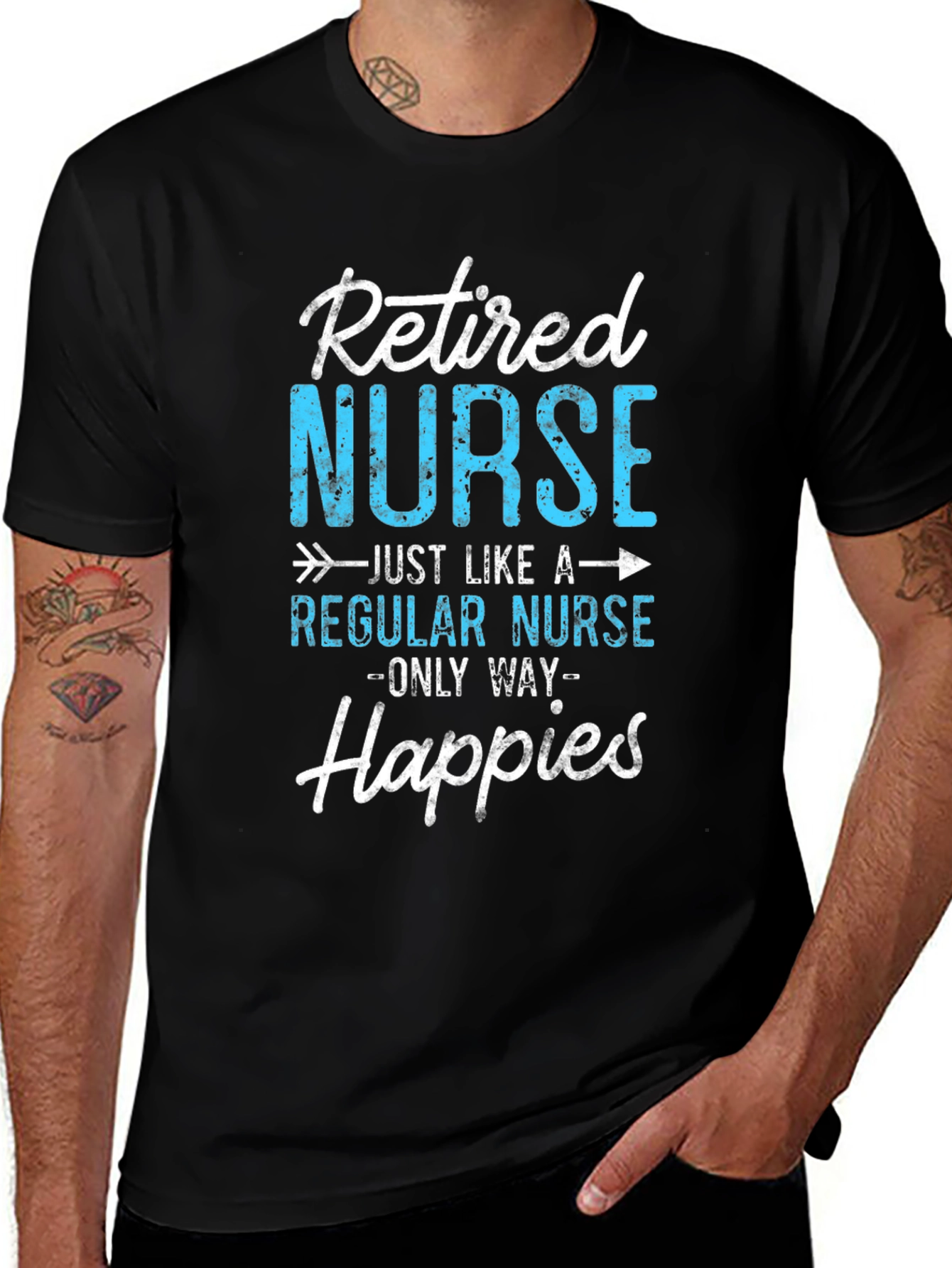 Retired Nurse T-Shirt - Happier Than Ever!