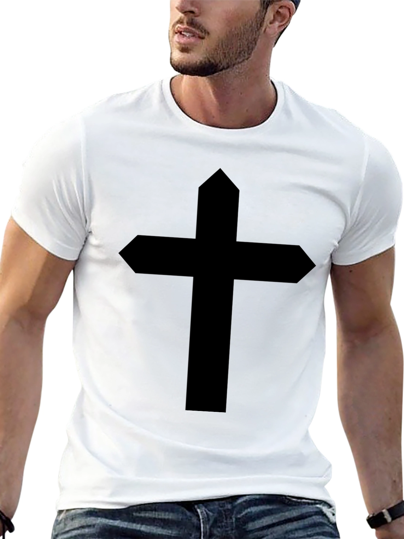 Black Christian Cross T-Shirt - Faith Inspired Apparel