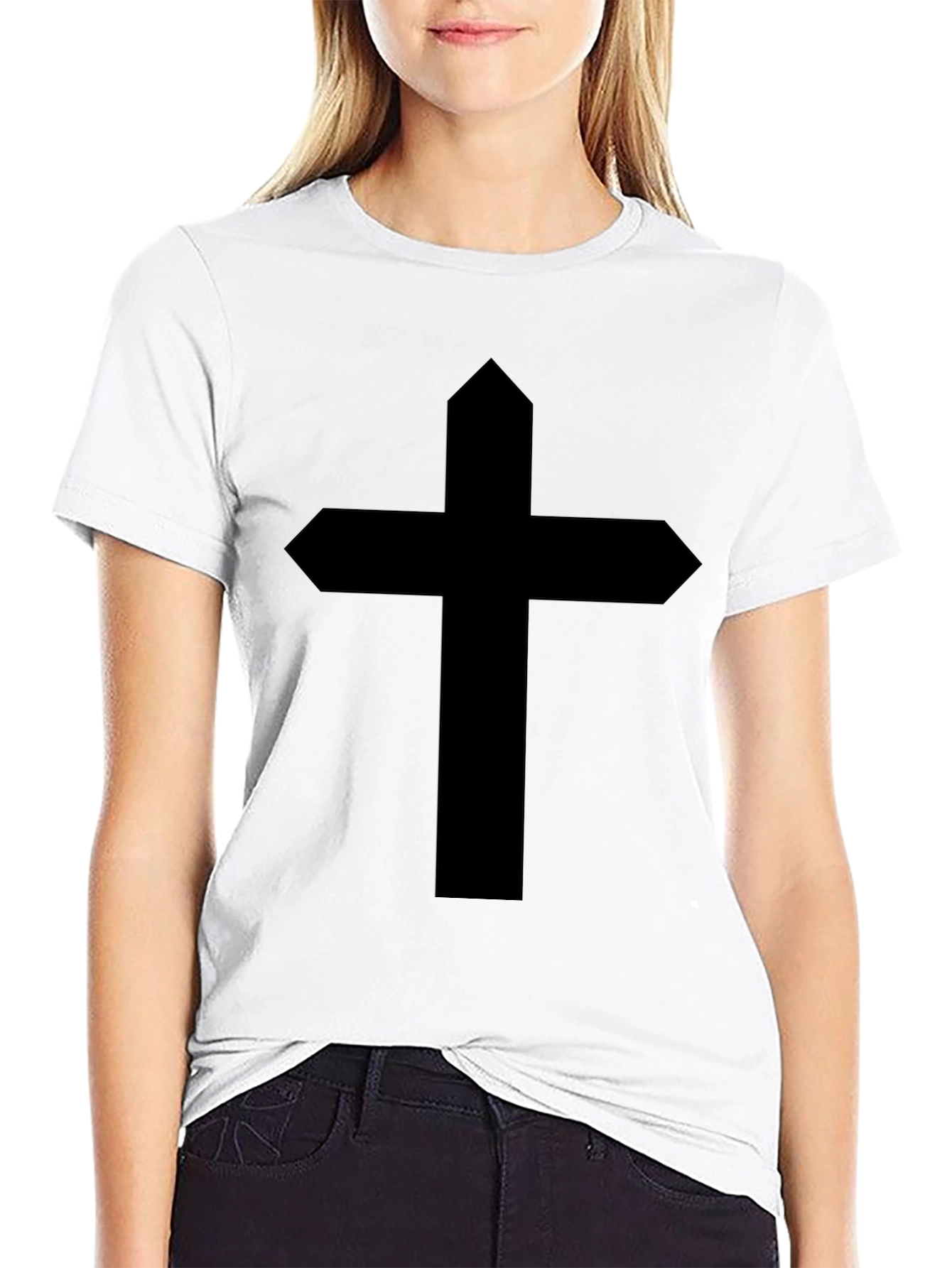 Black Christian Cross T-Shirt - Faith Inspired Apparel