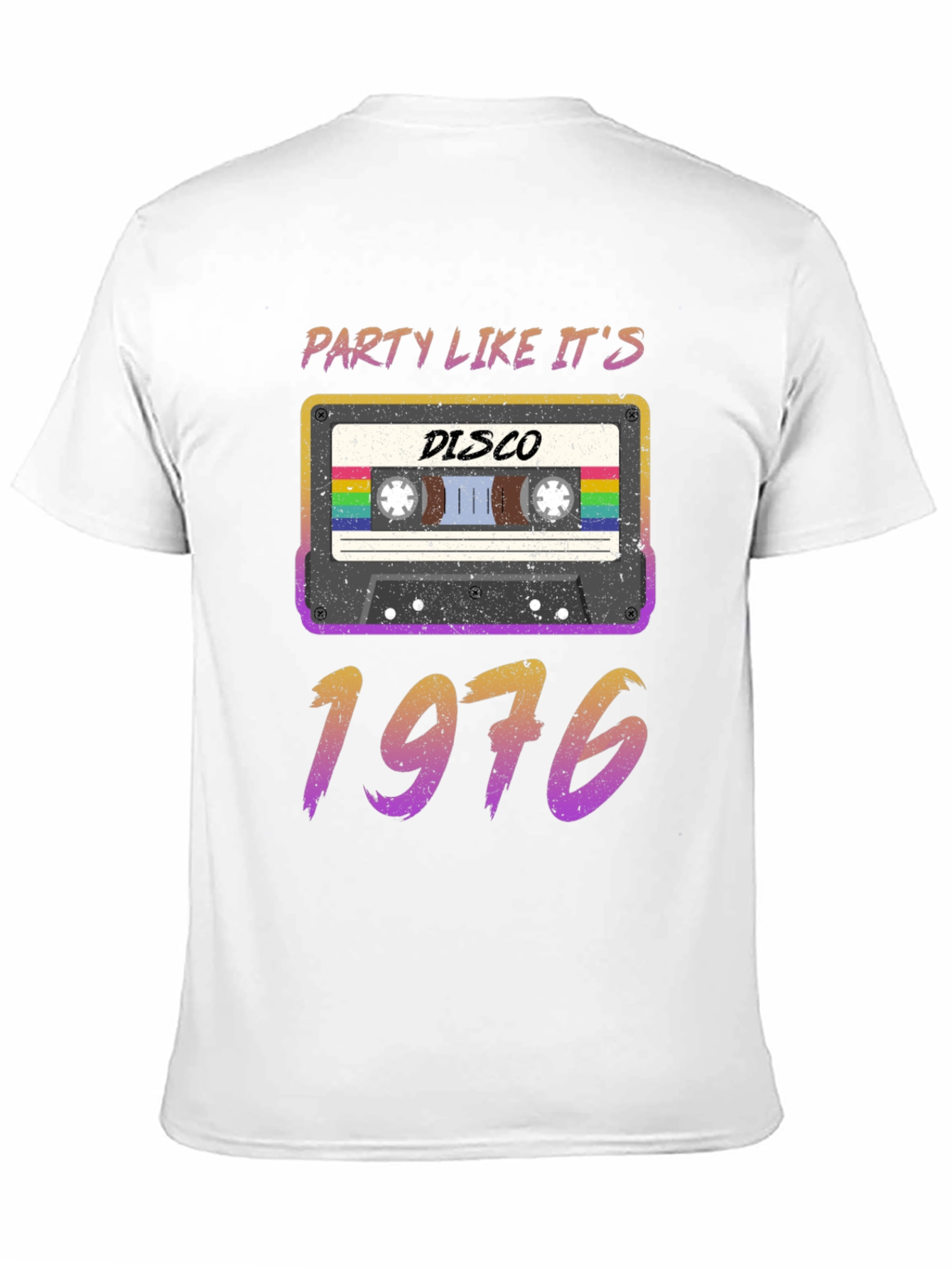 Retro Disco 1976 Cassette Tape T-Shirt