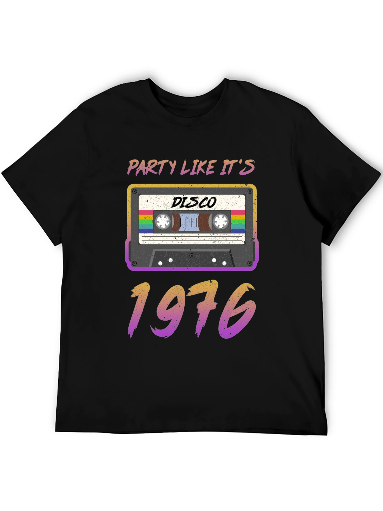Retro Disco 1976 Cassette Tape T-Shirt