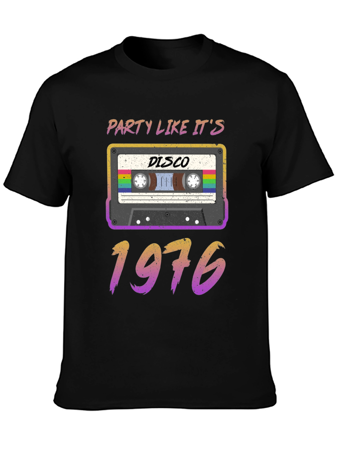 Retro Disco 1976 Cassette Tape T-Shirt