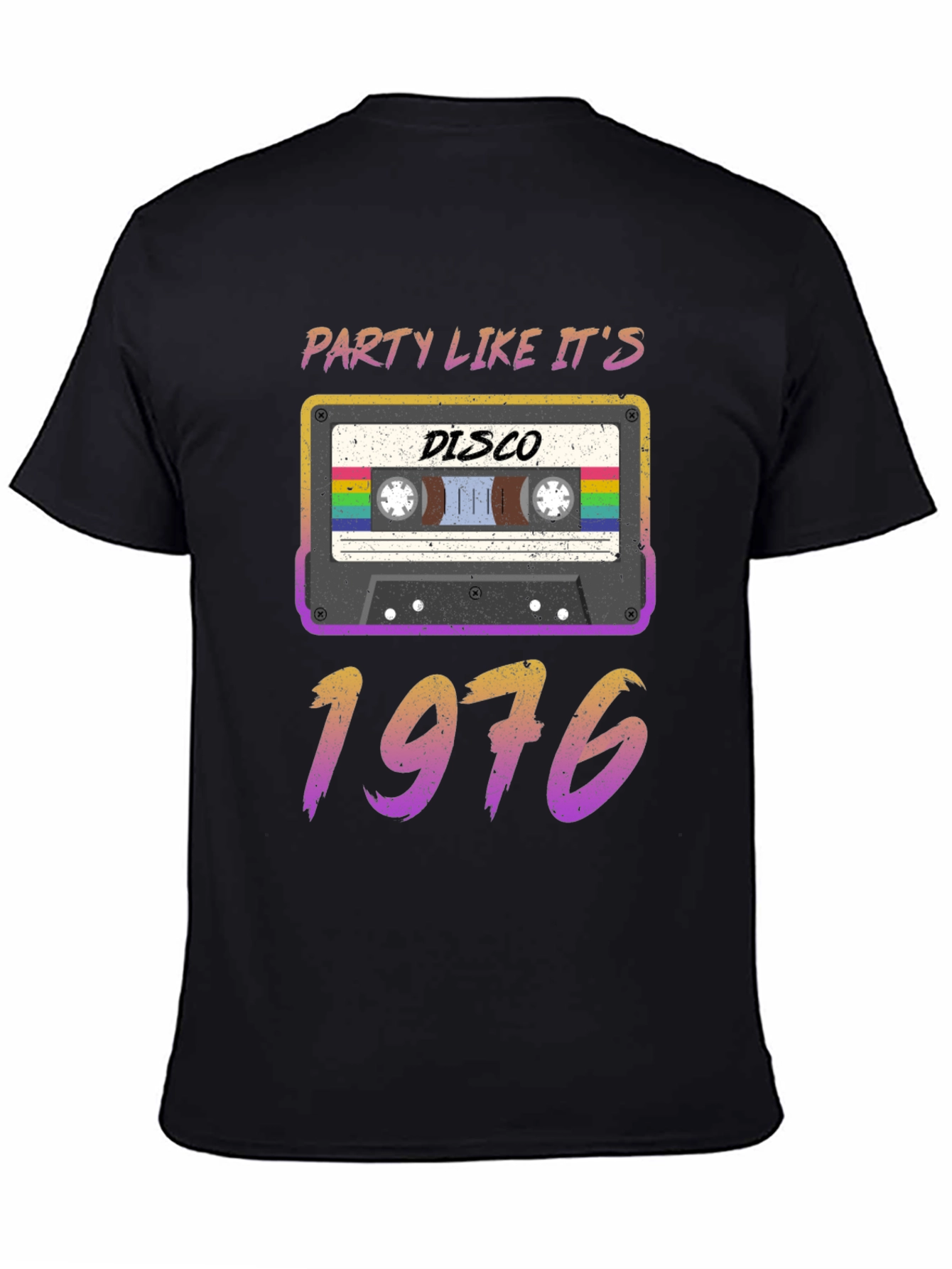 Retro Disco 1976 Cassette Tape T-Shirt