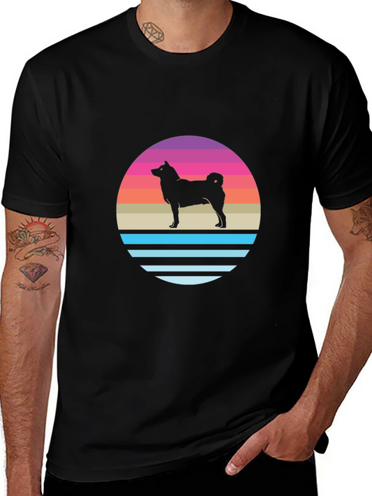 Retro Dog Silhouette T-Shirt