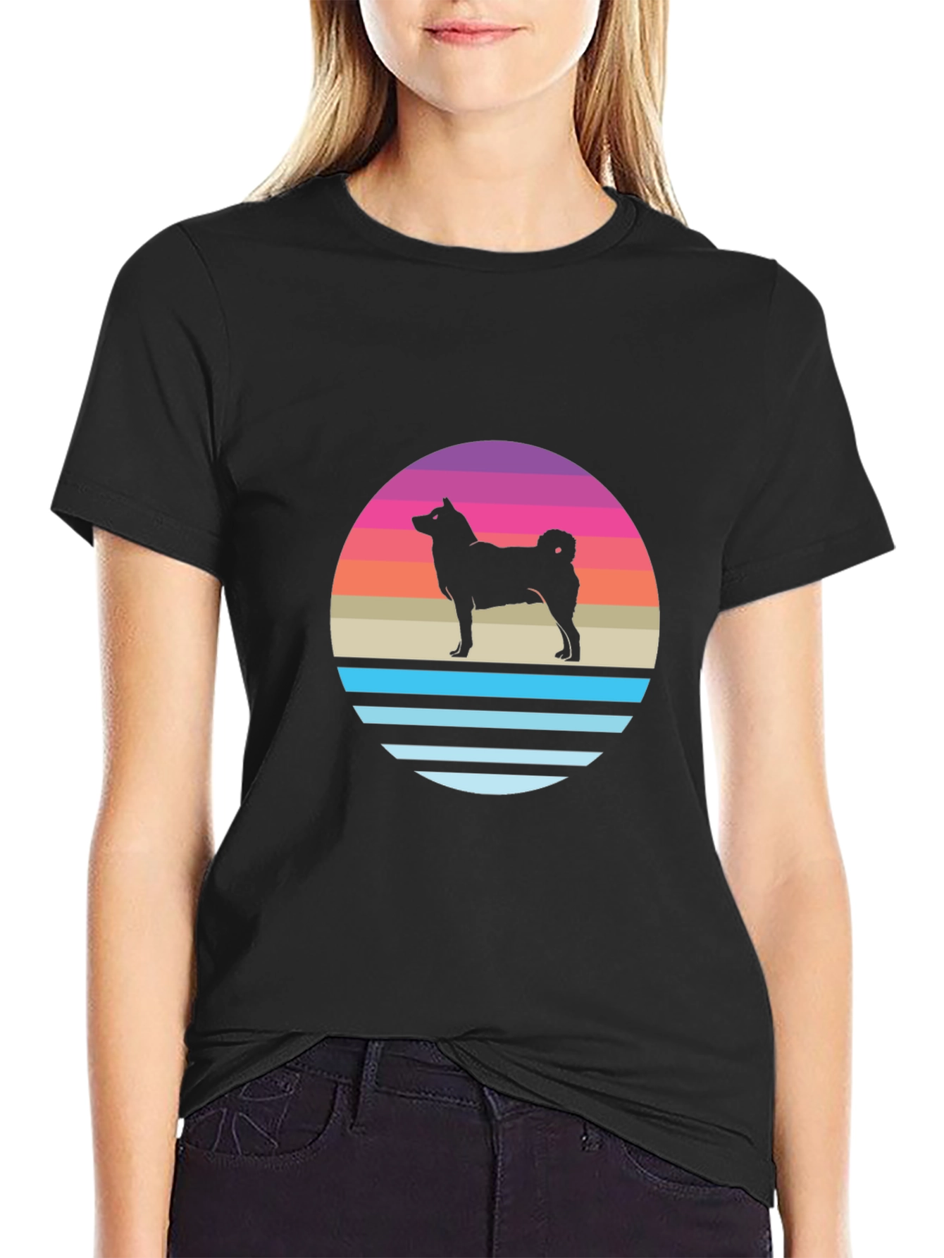 Retro Dog Silhouette T-Shirt