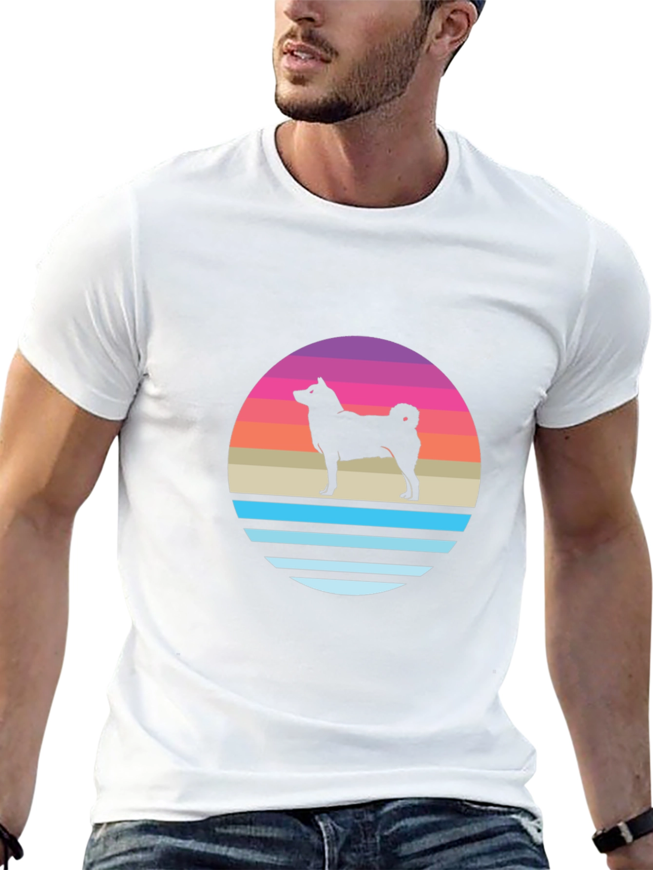 Retro Dog Silhouette T-Shirt