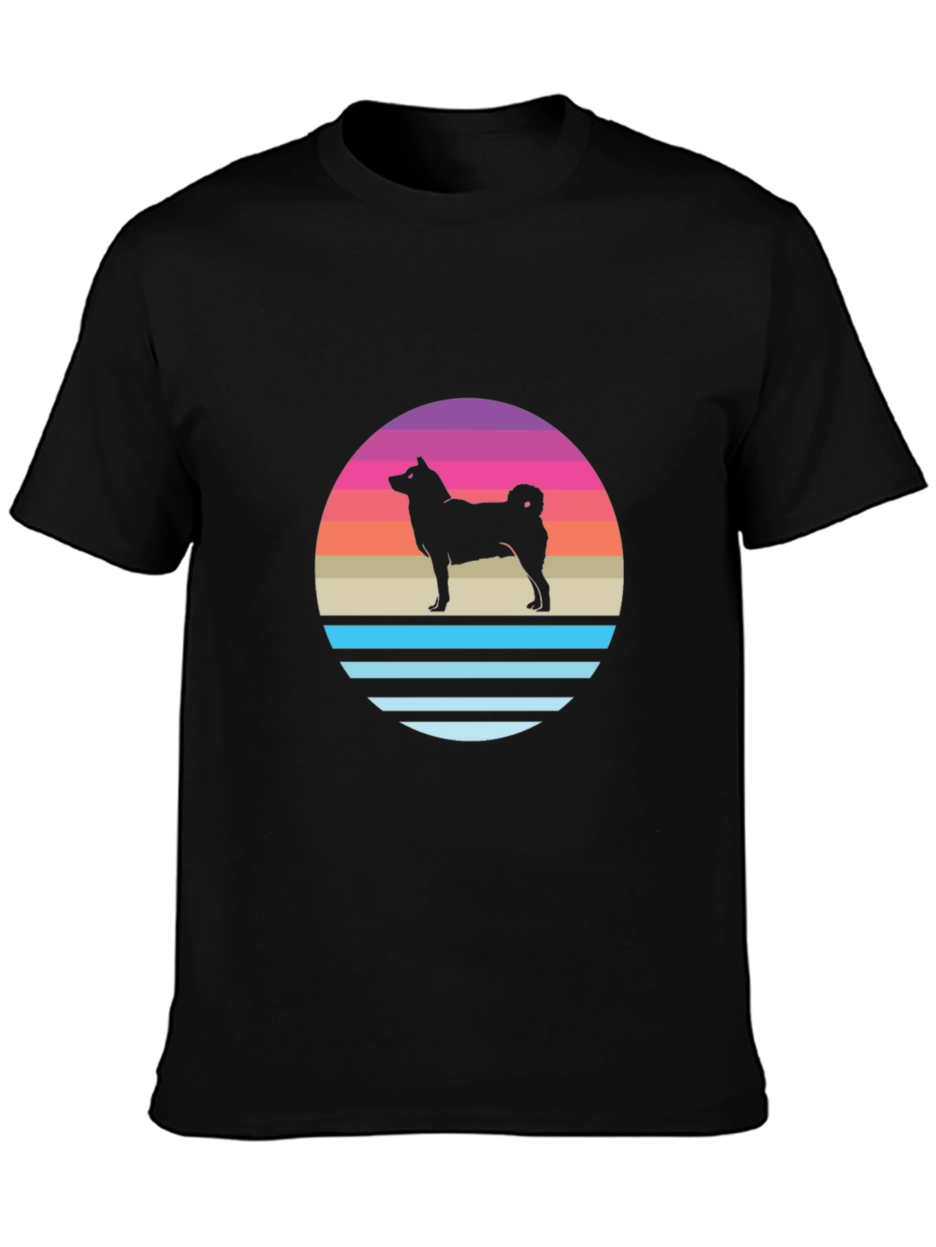 Retro Dog Silhouette T-Shirt