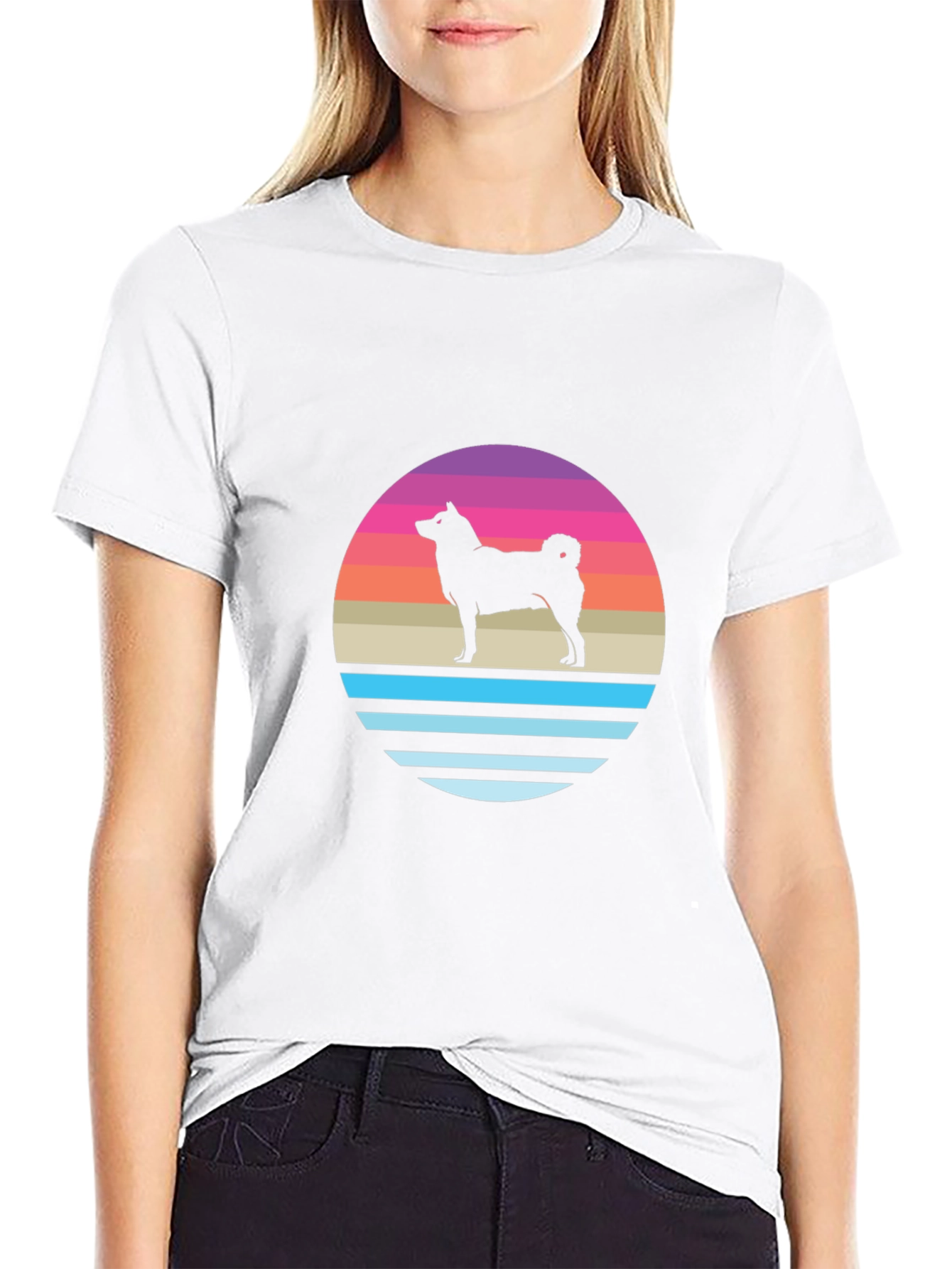 Retro Dog Silhouette T-Shirt