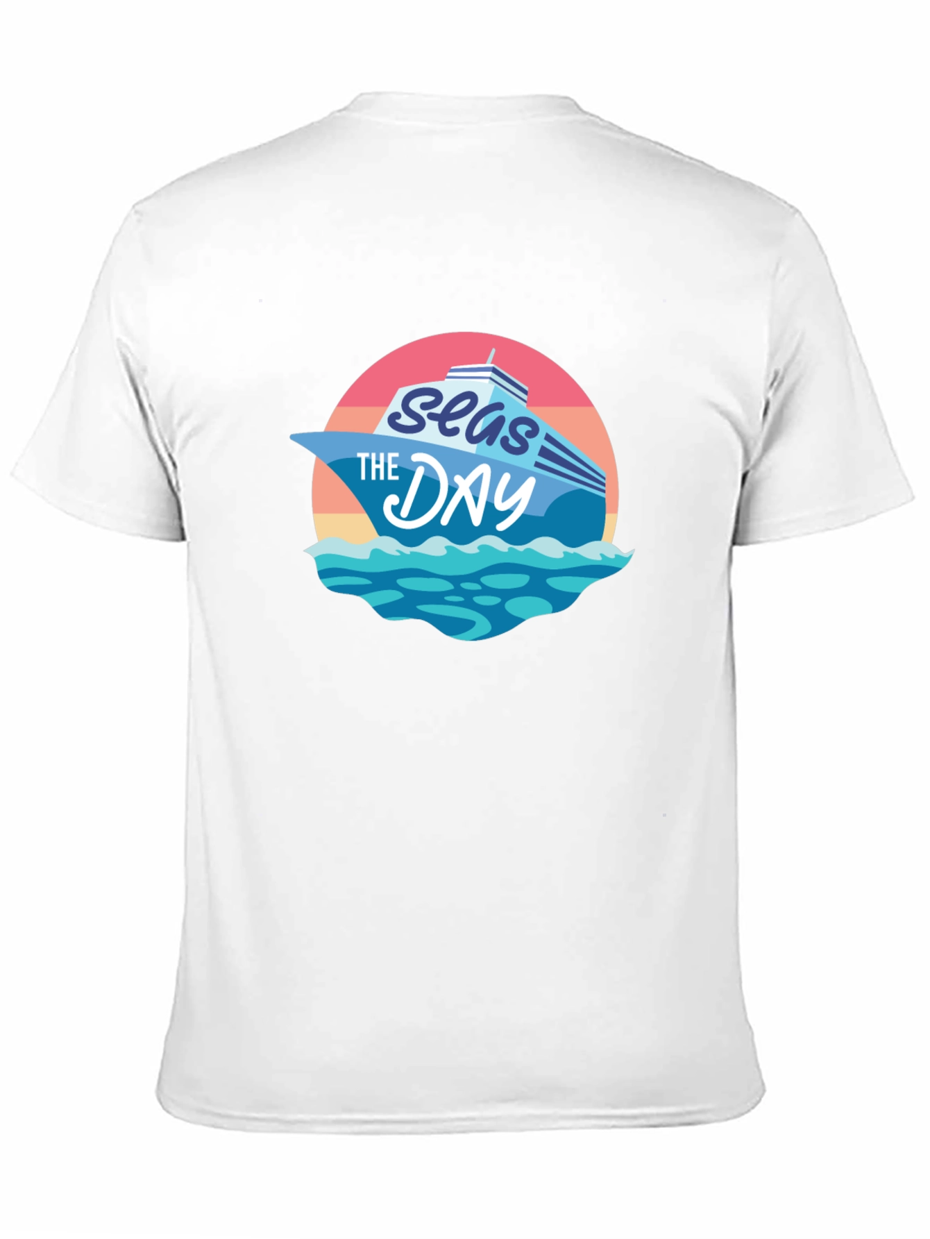 Seas The Day Graphic T-Shirt - Cruise Vacation Tee