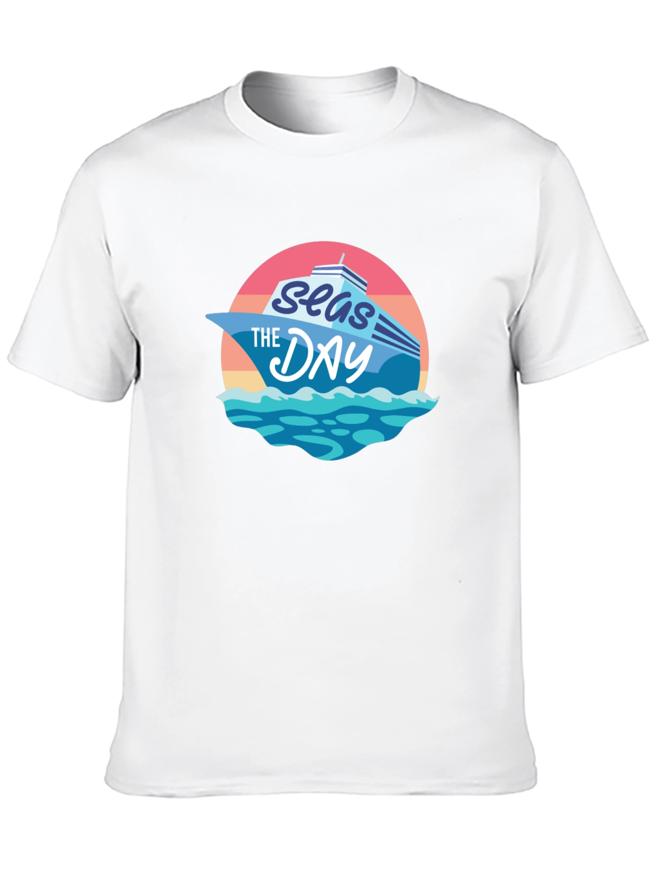 Seas The Day Graphic T-Shirt - Cruise Vacation Tee