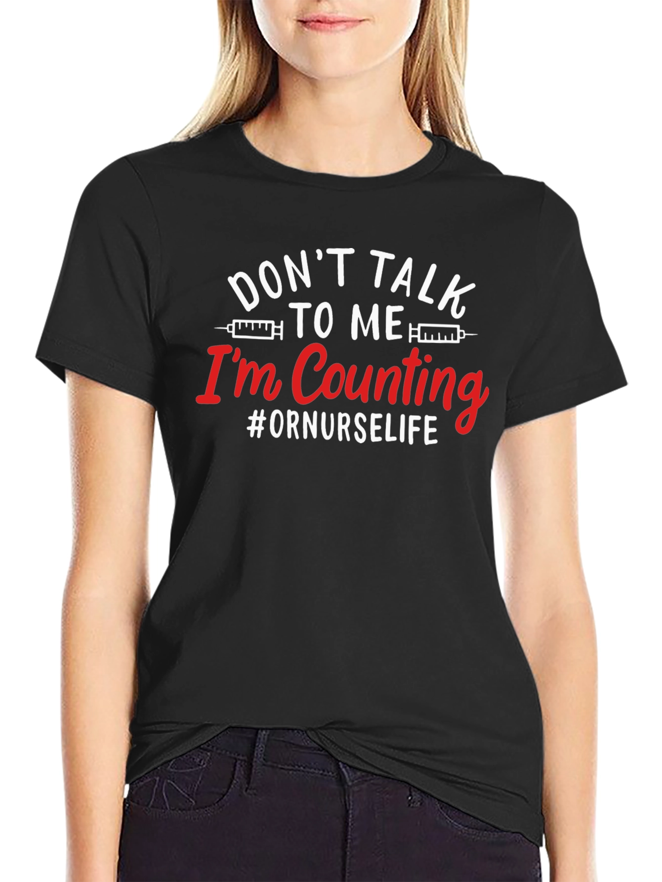 Dont Talk To Me Im Counting Nurse T-Shirt