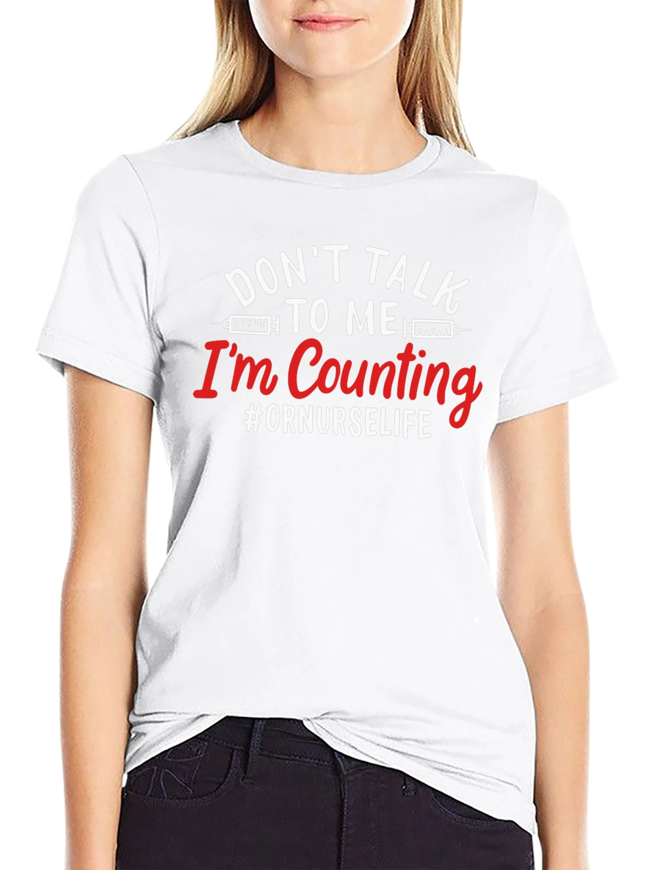 Dont Talk To Me Im Counting Nurse T-Shirt