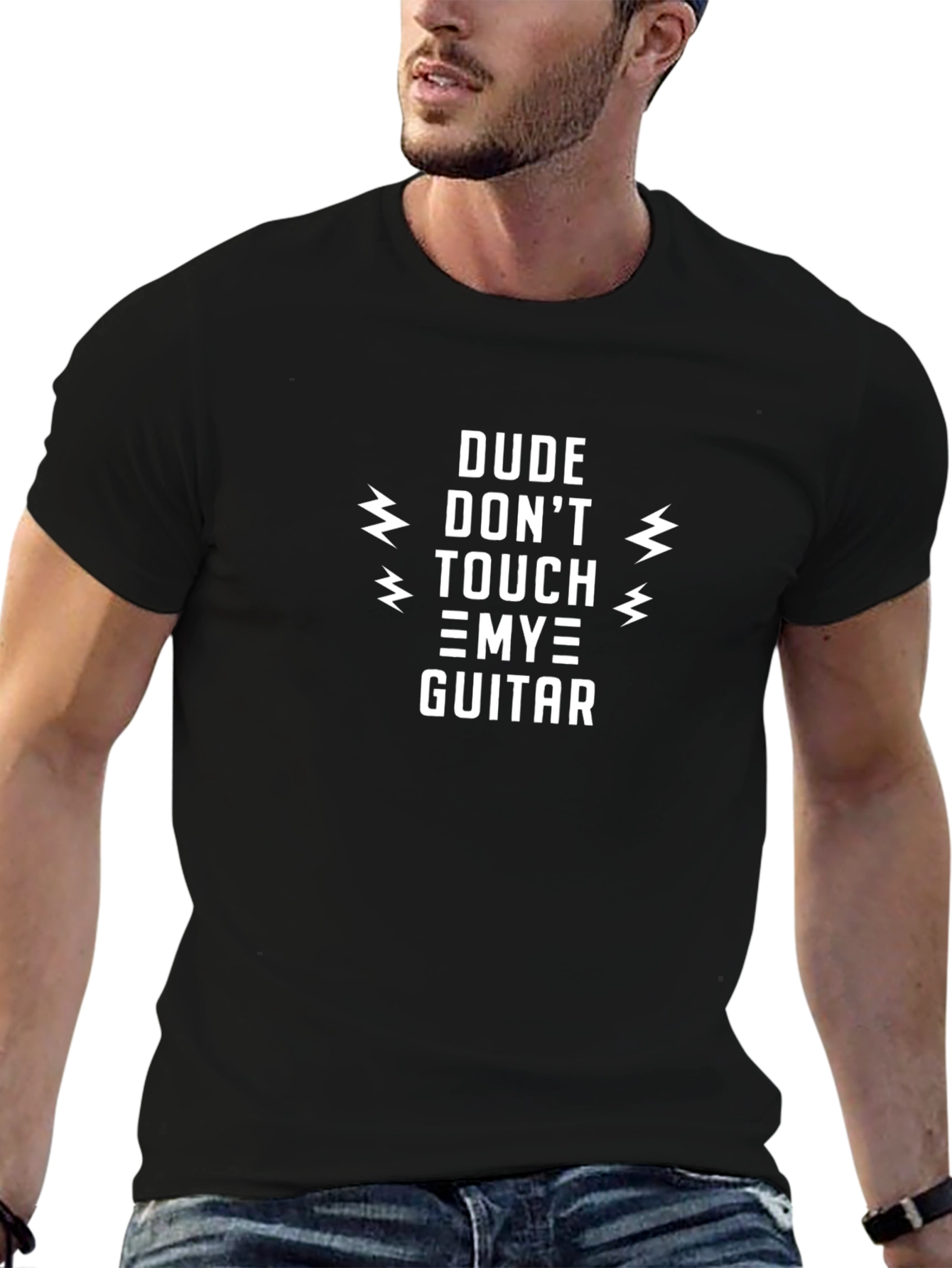 Dude Dont Touch My Guitar Graphic Tee
