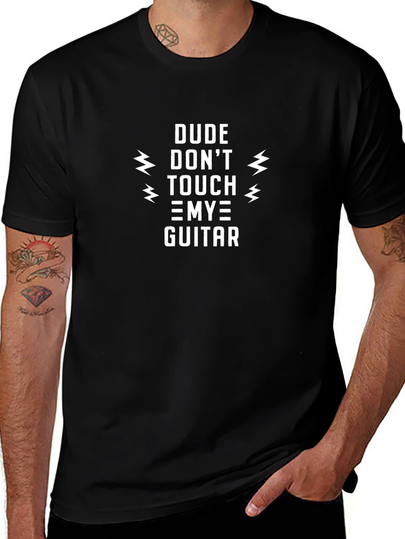 Dude Dont Touch My Guitar Graphic Tee