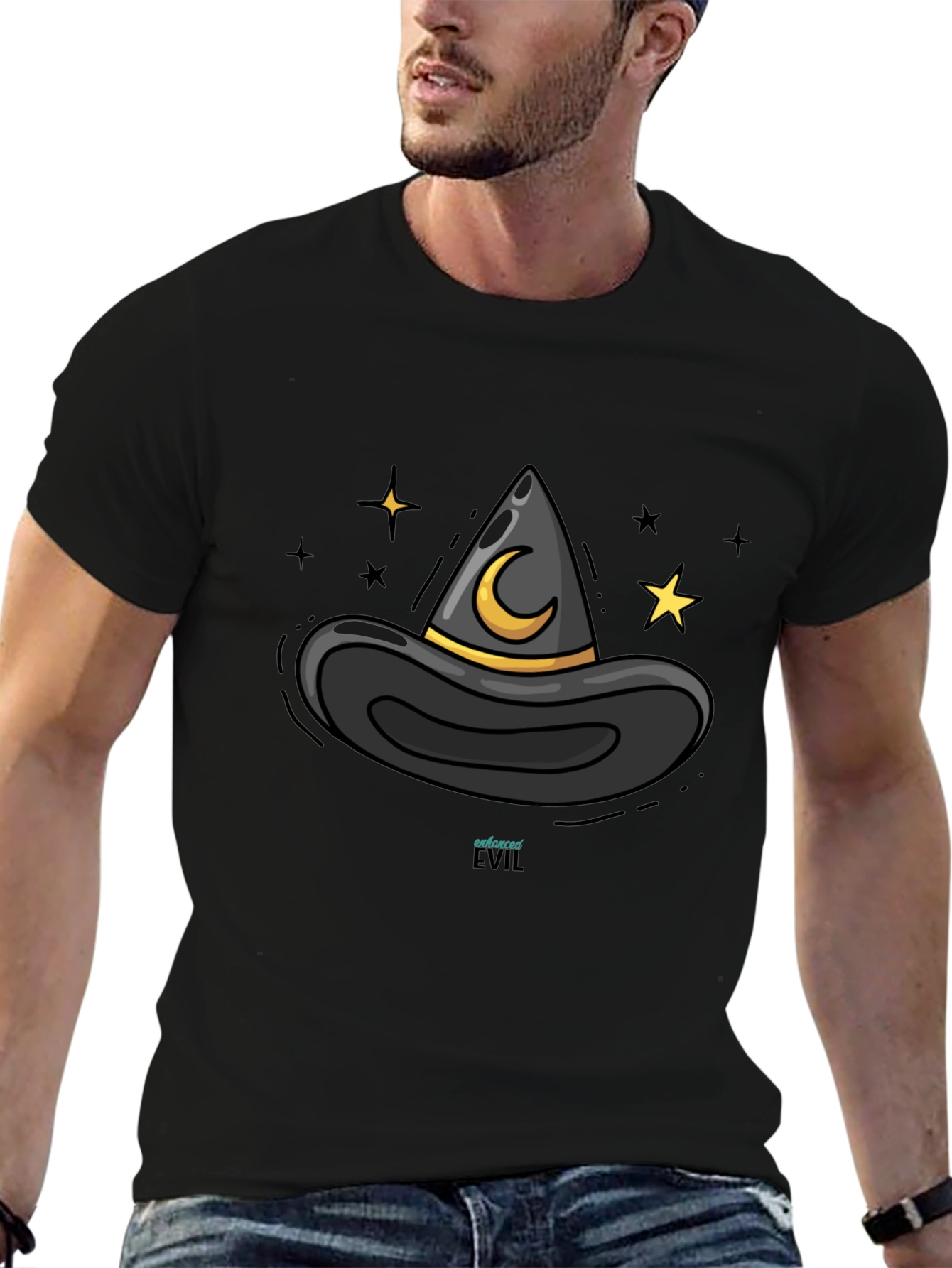 Ensorcelled Evil Witch Hat Graphic Tee