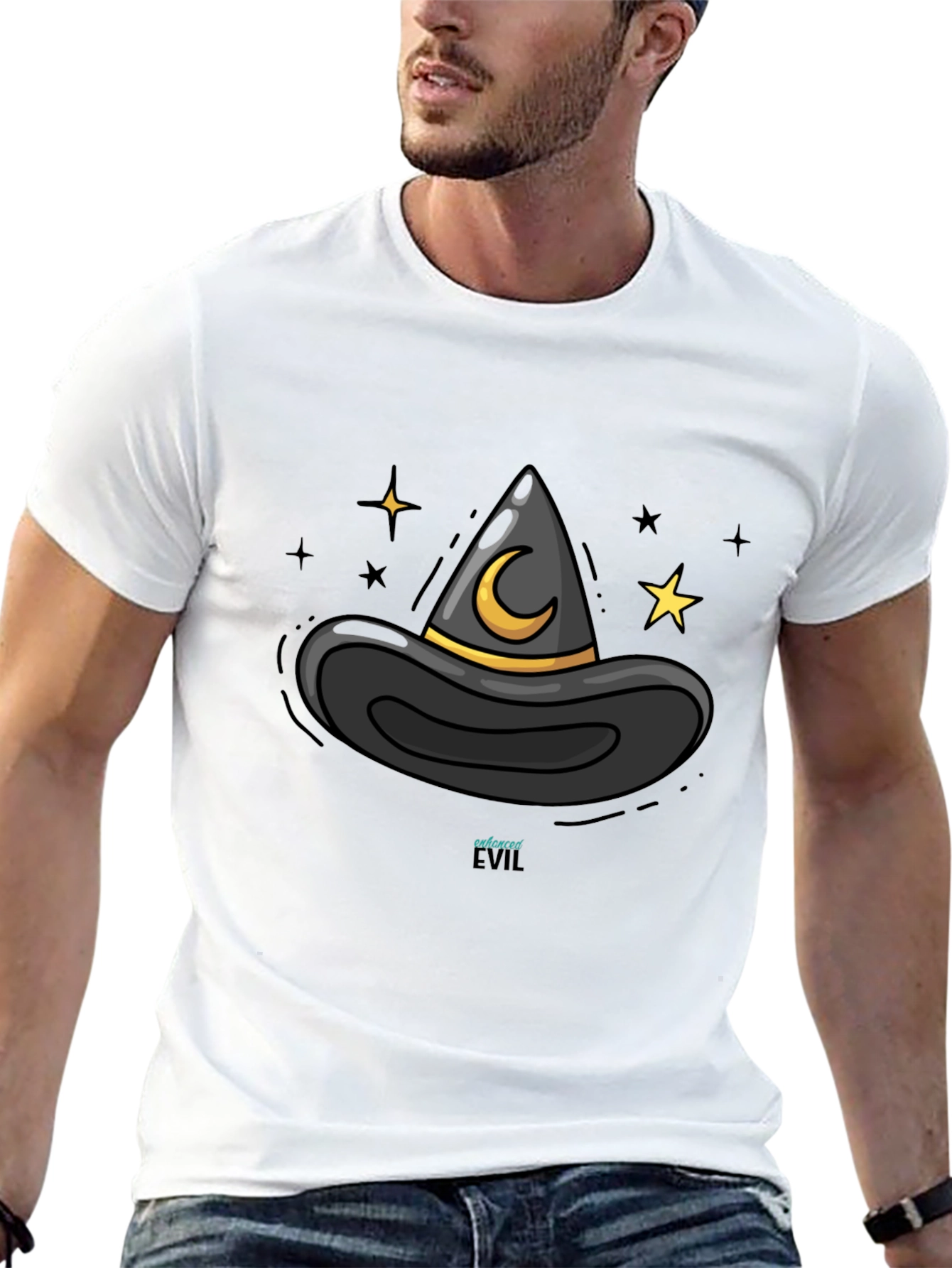 Ensorcelled Evil Witch Hat Graphic Tee