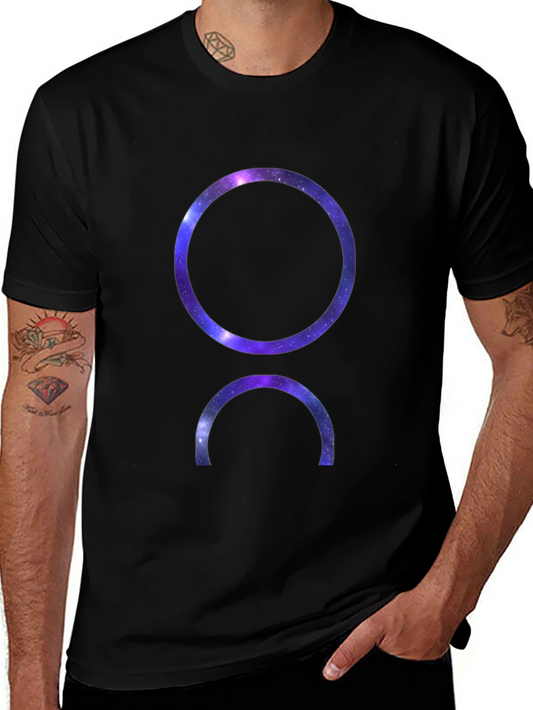 Galaxy Circle Graphic Tee - Cosmic Style