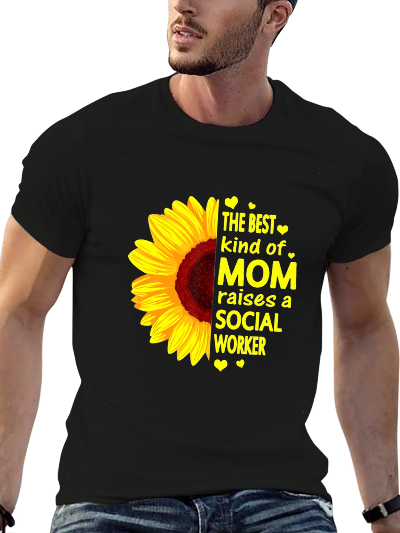 Sunflower Social Worker Mom T-Shirt