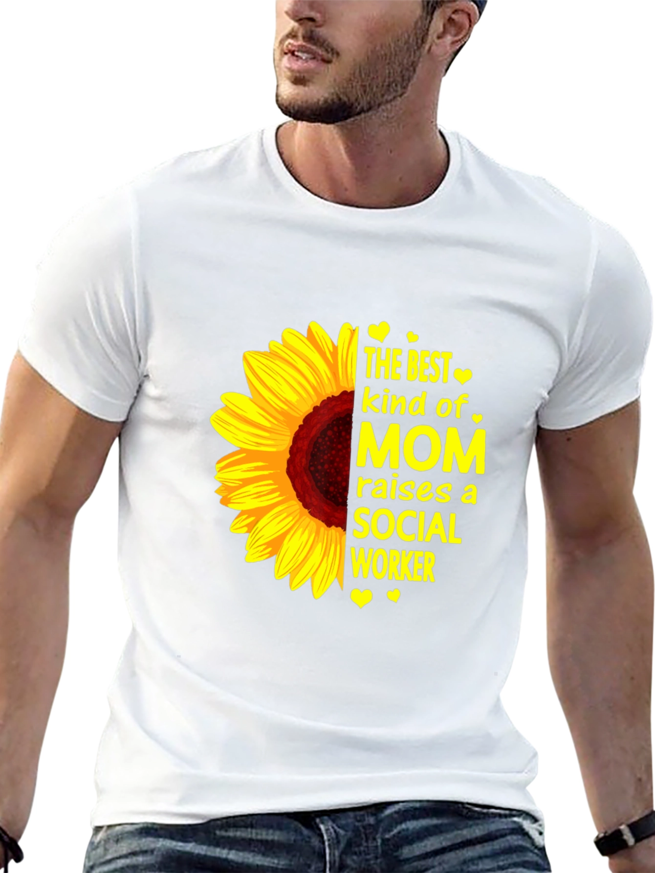 Sunflower Social Worker Mom T-Shirt