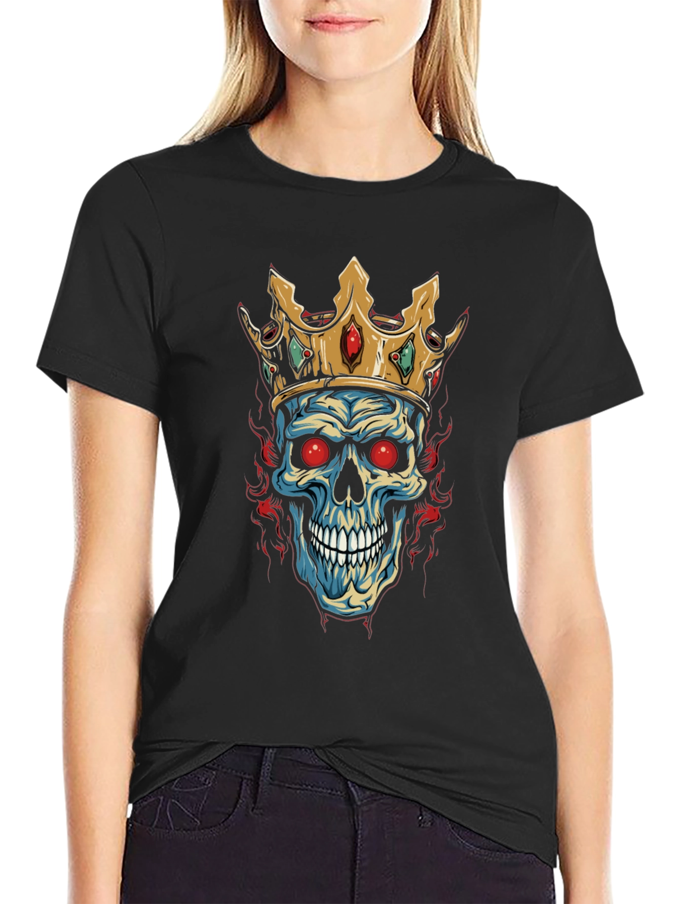 Skull King Graphic Tee - Black T-Shirt