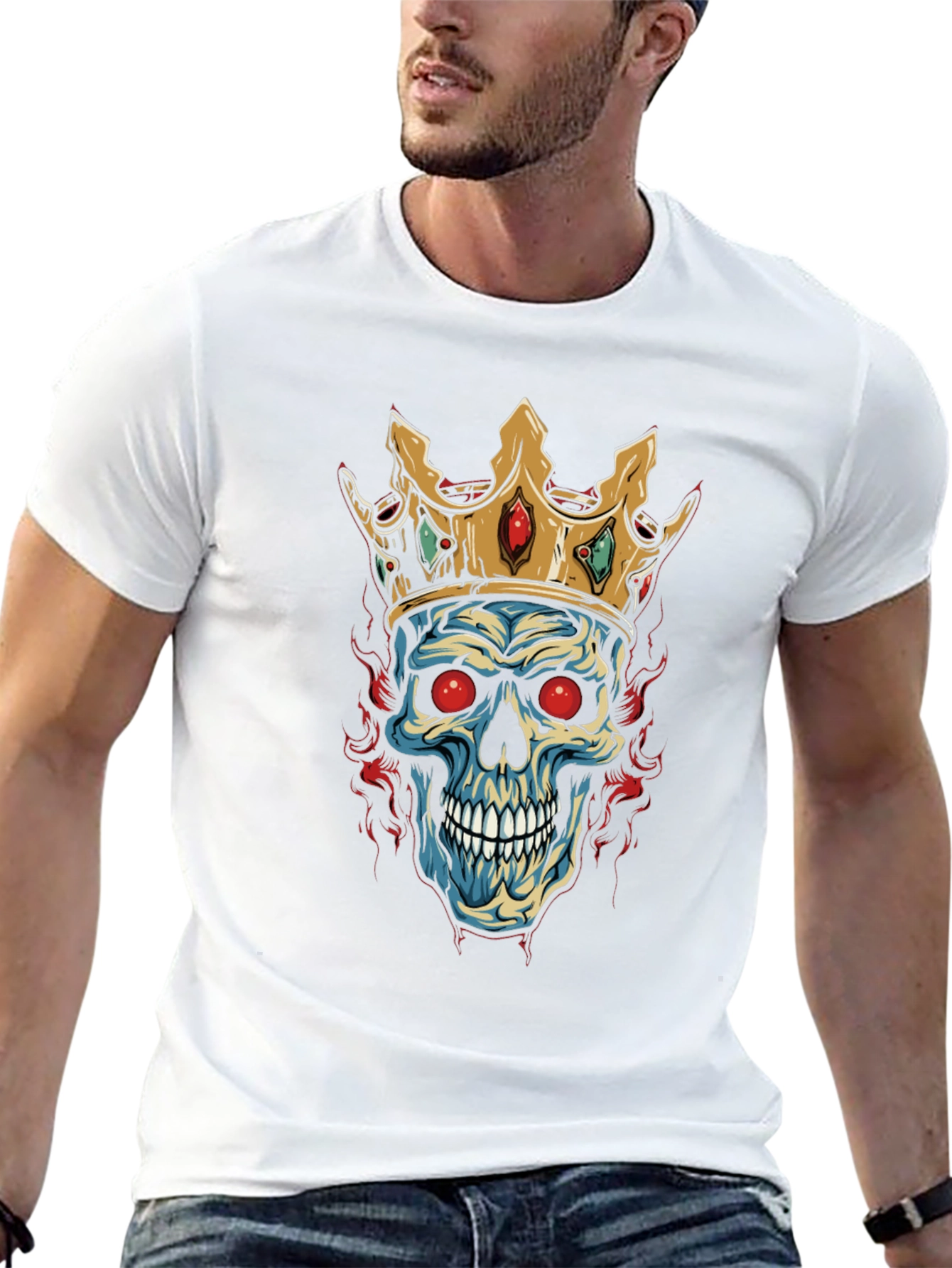 Skull King Graphic Tee - Black T-Shirt