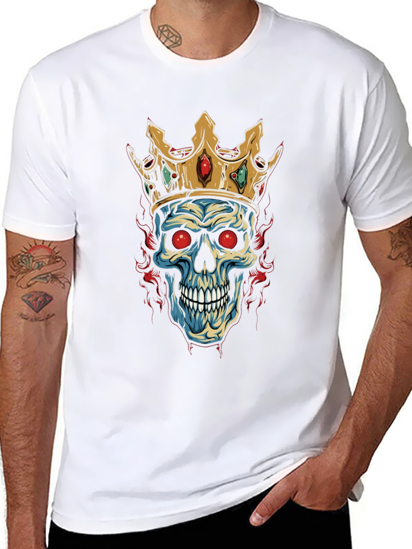 Skull King Graphic Tee - Black T-Shirt