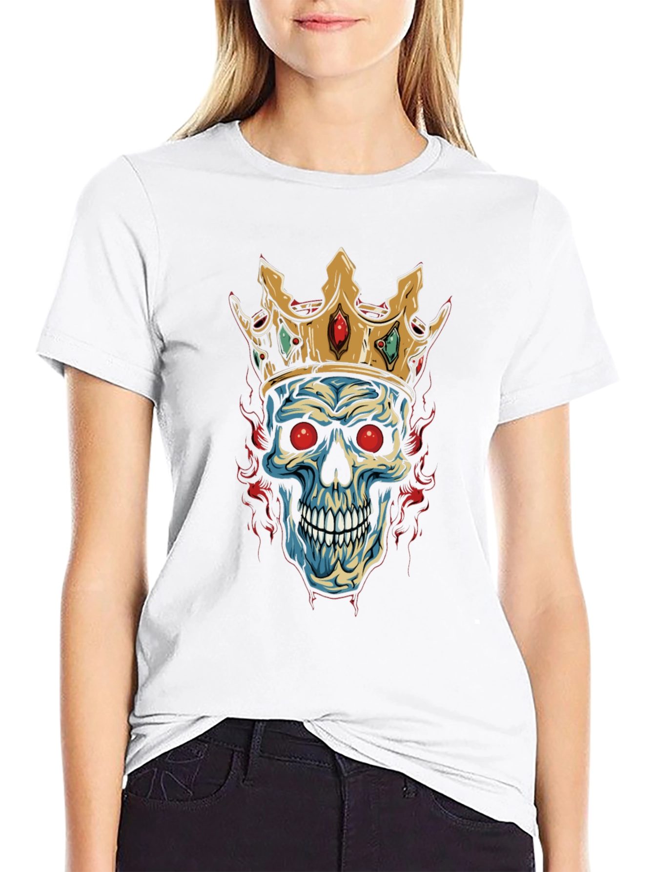 Skull King Graphic Tee - Black T-Shirt