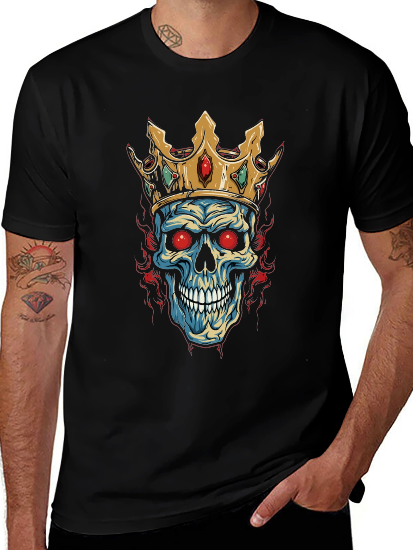 Skull King Graphic Tee - Black T-Shirt