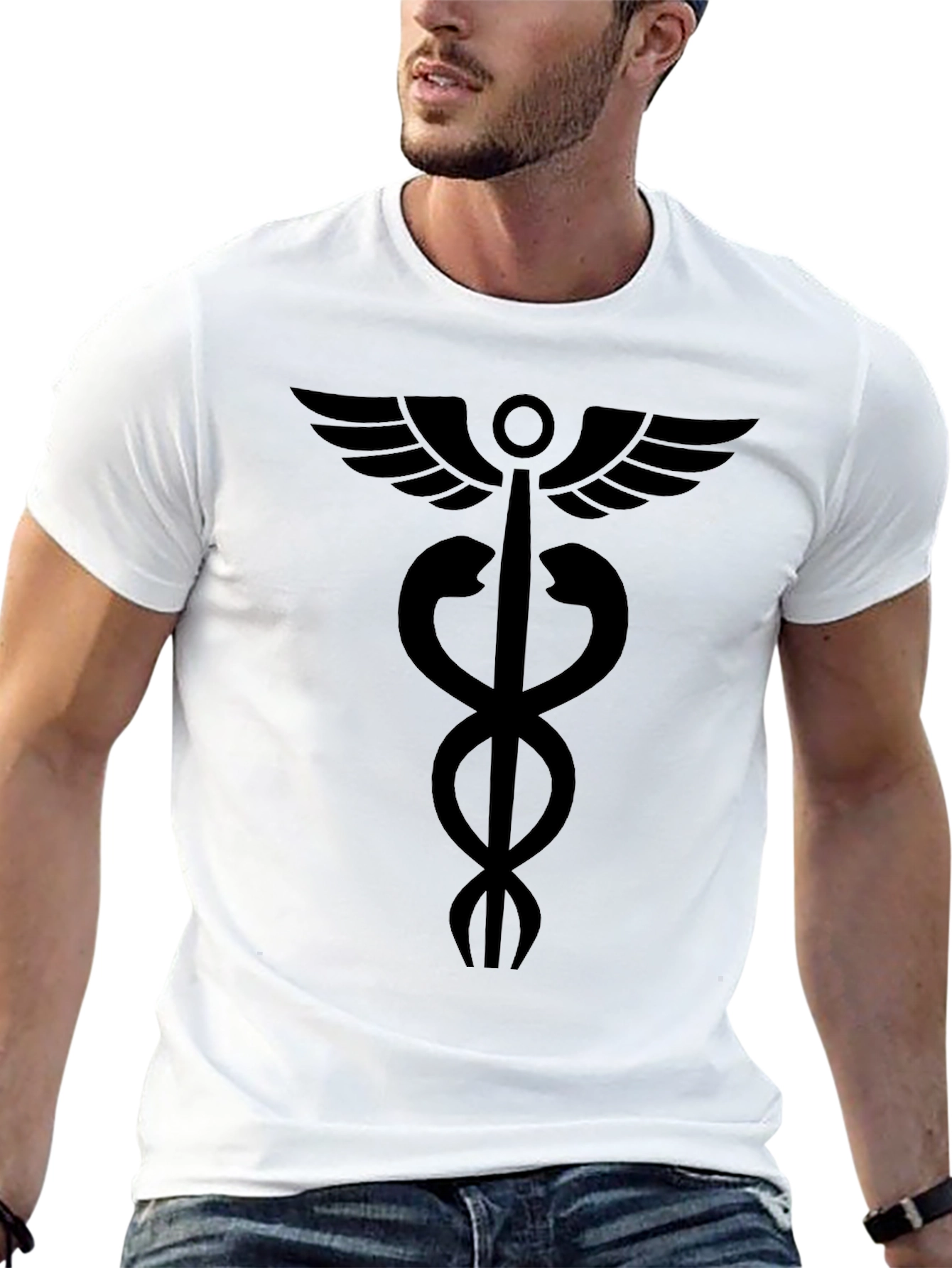 Caduceus T-Shirt - Medical Symbol Tee