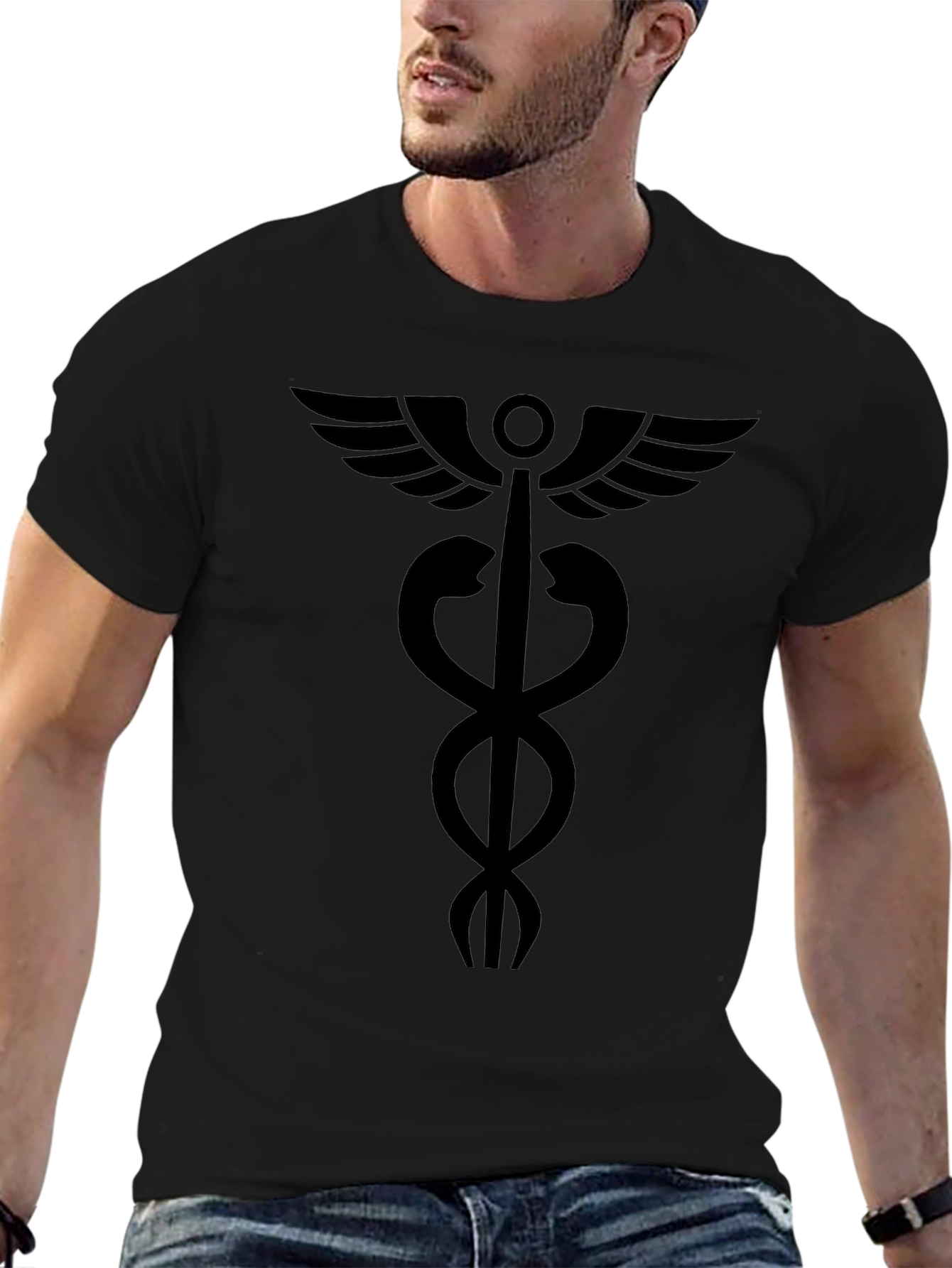 Caduceus T-Shirt - Medical Symbol Tee