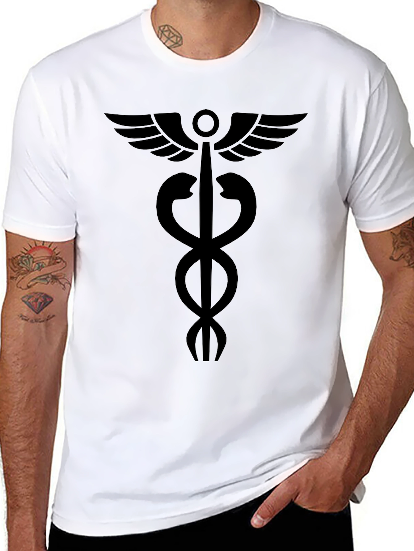 Caduceus T-Shirt - Medical Symbol Tee