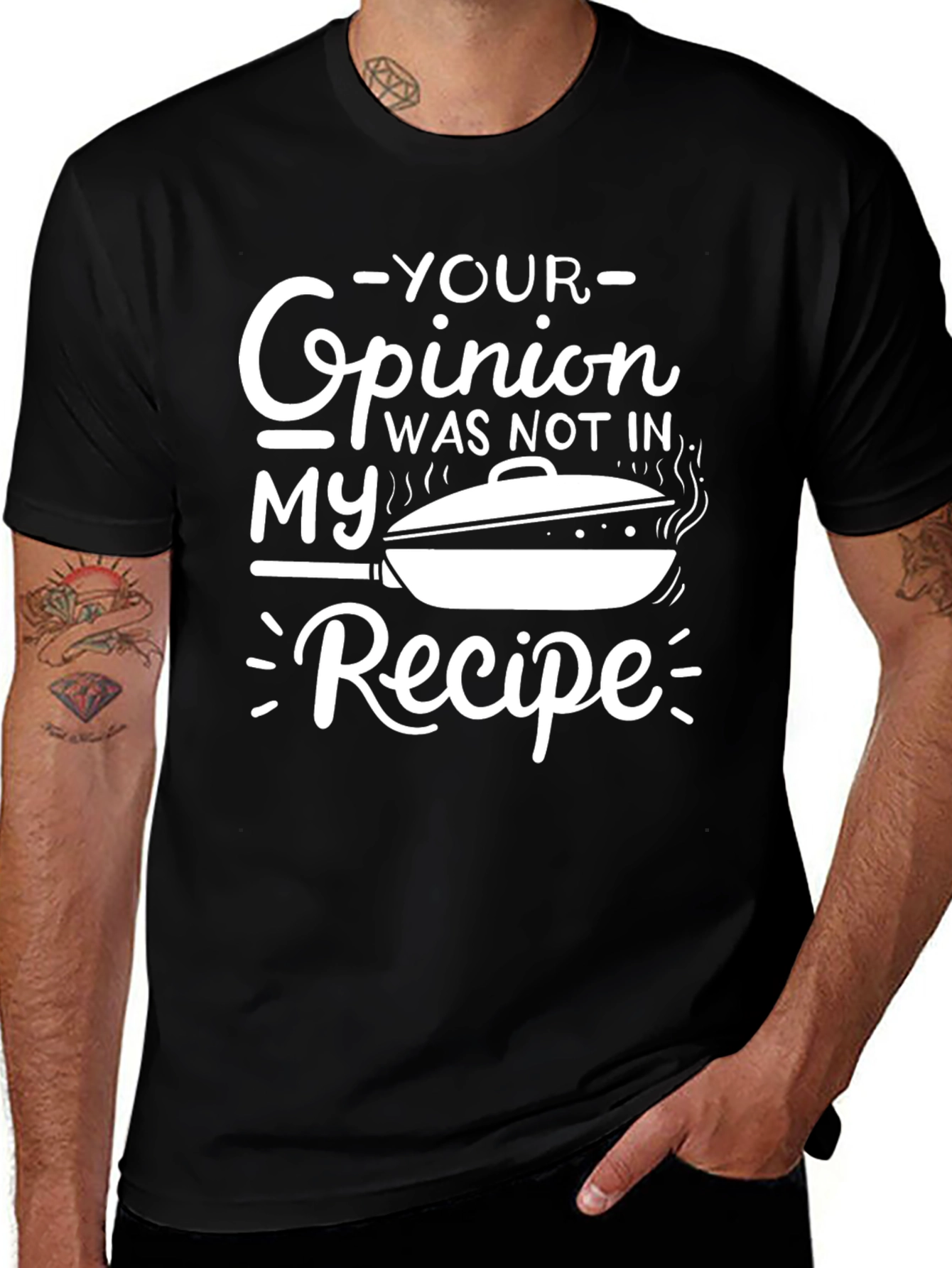 Opinion Recipe Graphic Tee - Cooking Humor T-Shirt