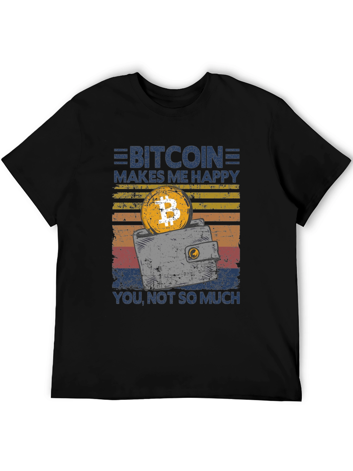 Bitcoin Makes Me Happy Graphic T-Shirt