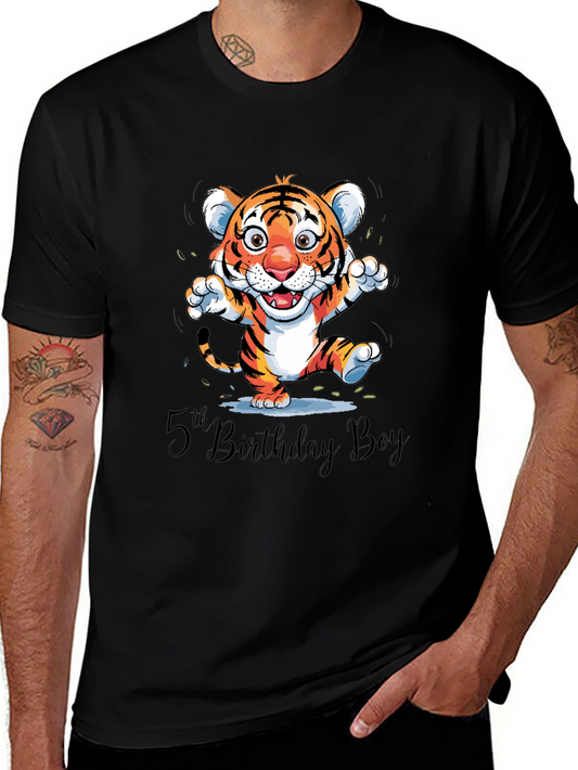5th Birthday Boy Tiger Cub T-Shirt