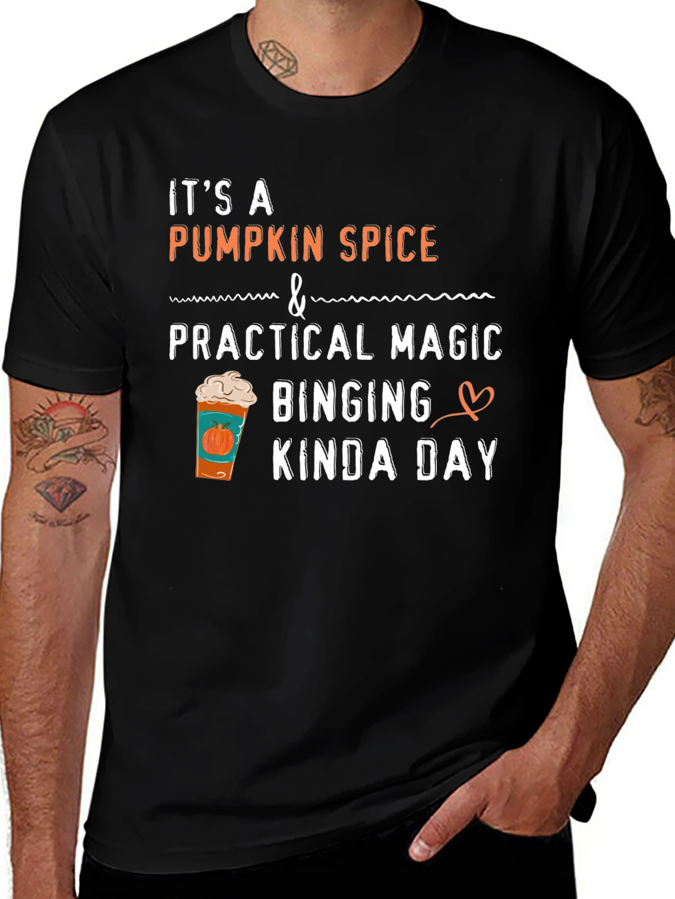 Pumpkin Spice Magic Binging Kinda Day T-Shirt