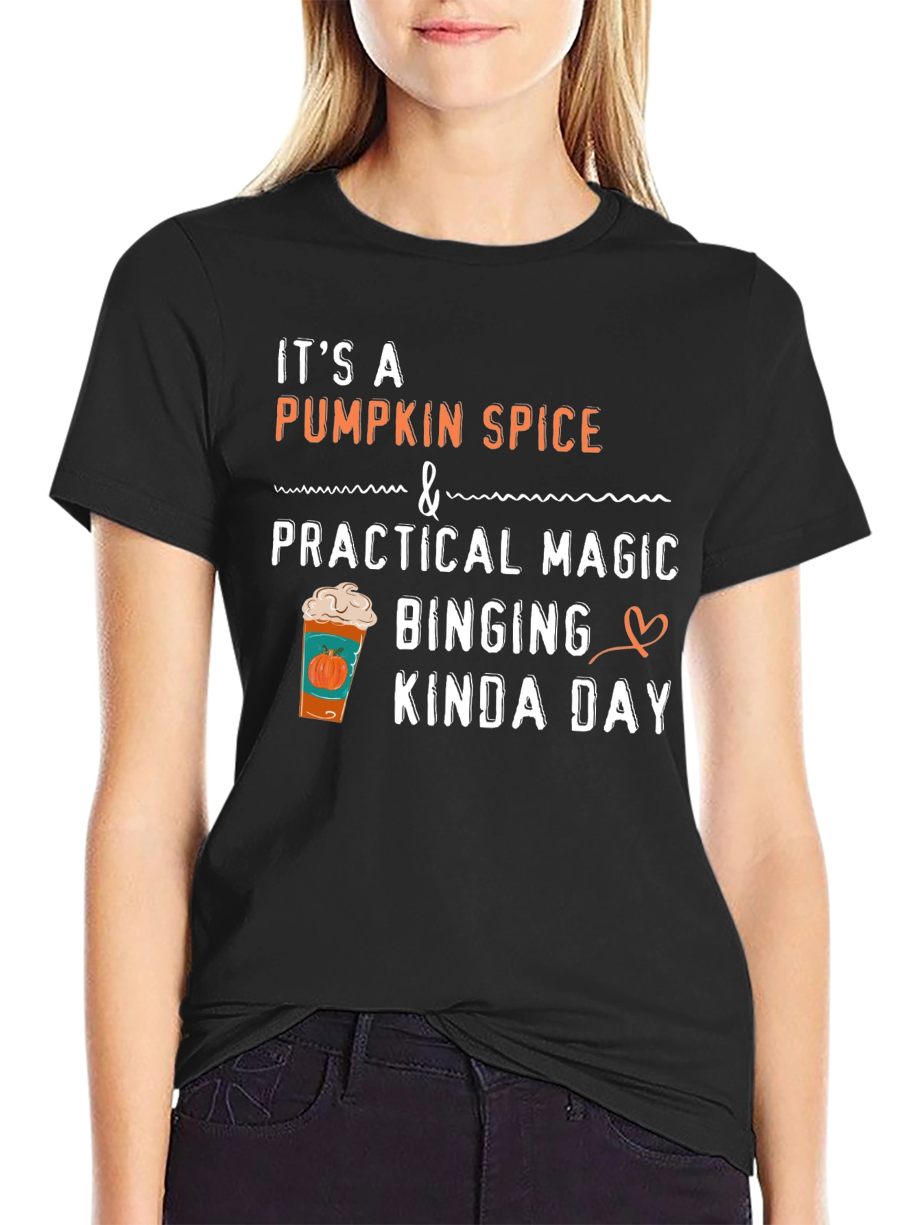 Pumpkin Spice Magic Binging Kinda Day T-Shirt