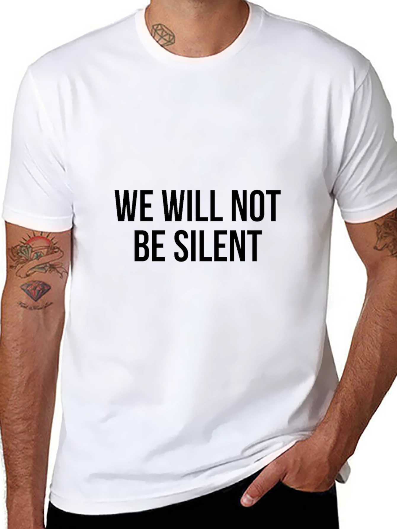We Will Not Be Silent Graphic Tee
