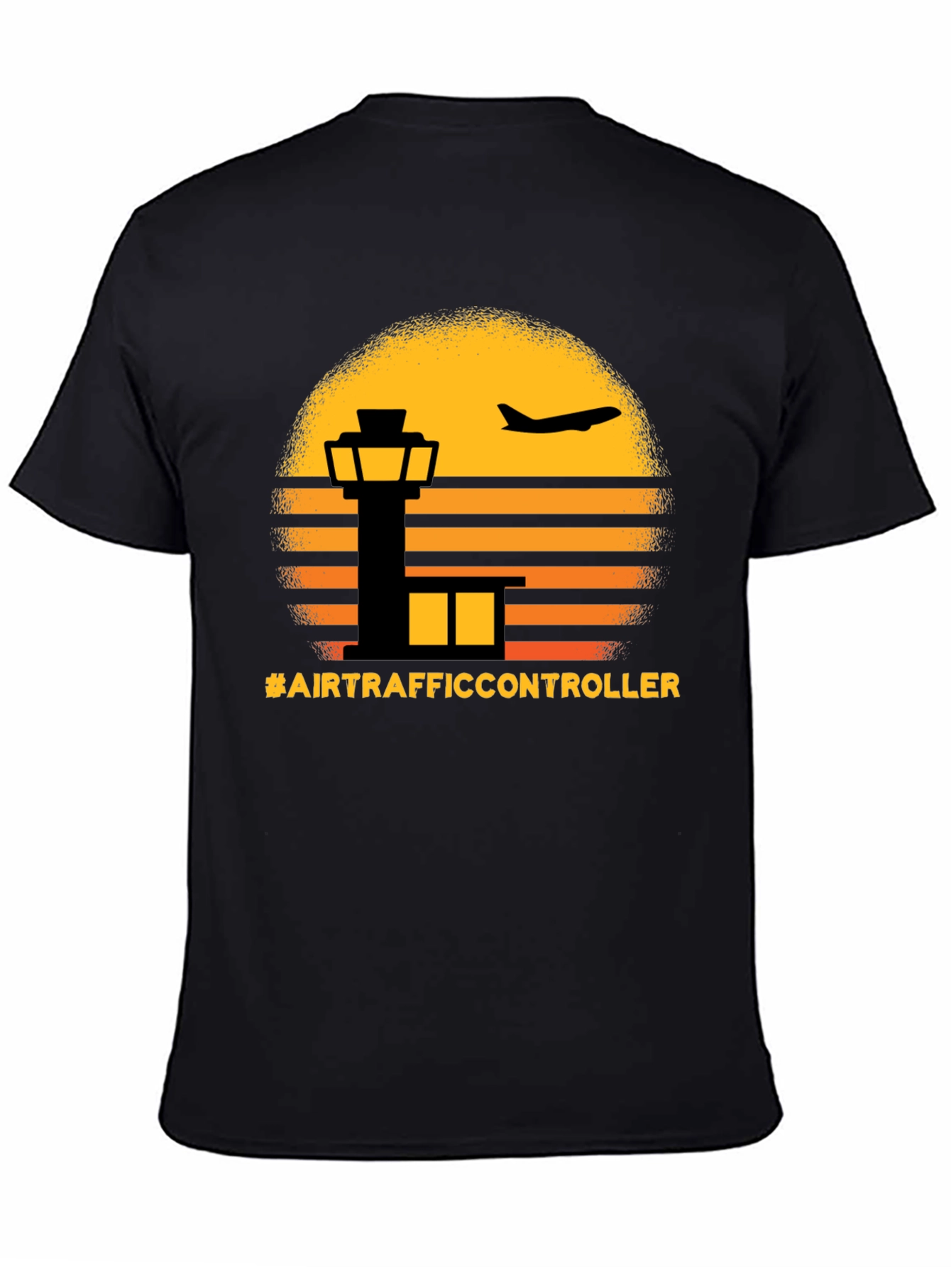Air Traffic Controller Sunset Graphic Tee