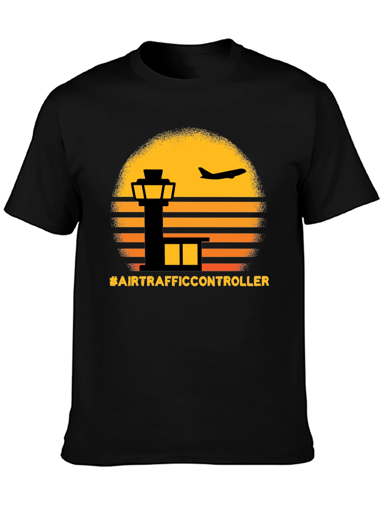 Air Traffic Controller Sunset Graphic Tee