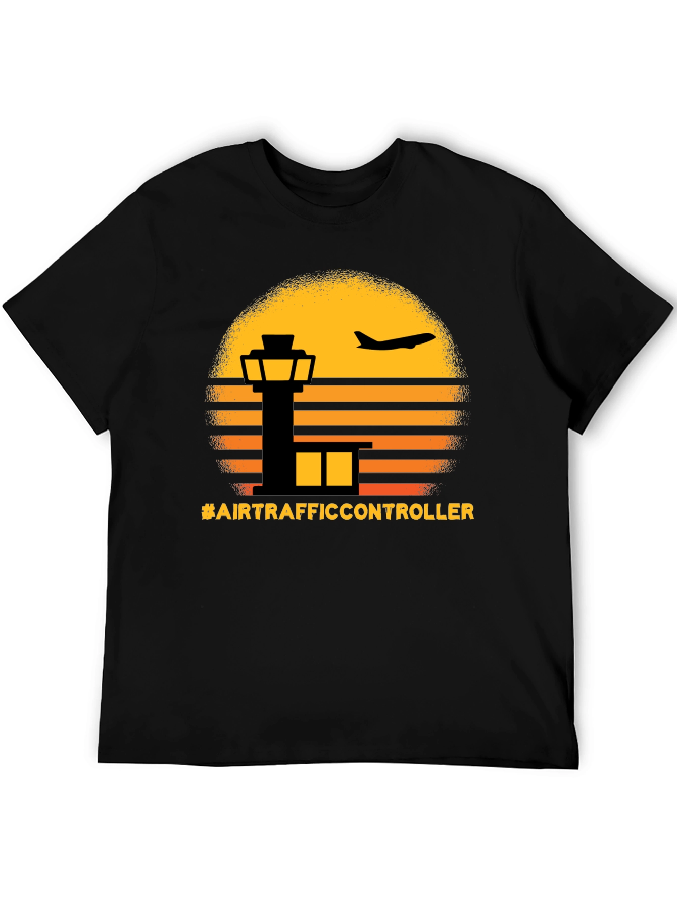 Air Traffic Controller Sunset Graphic Tee