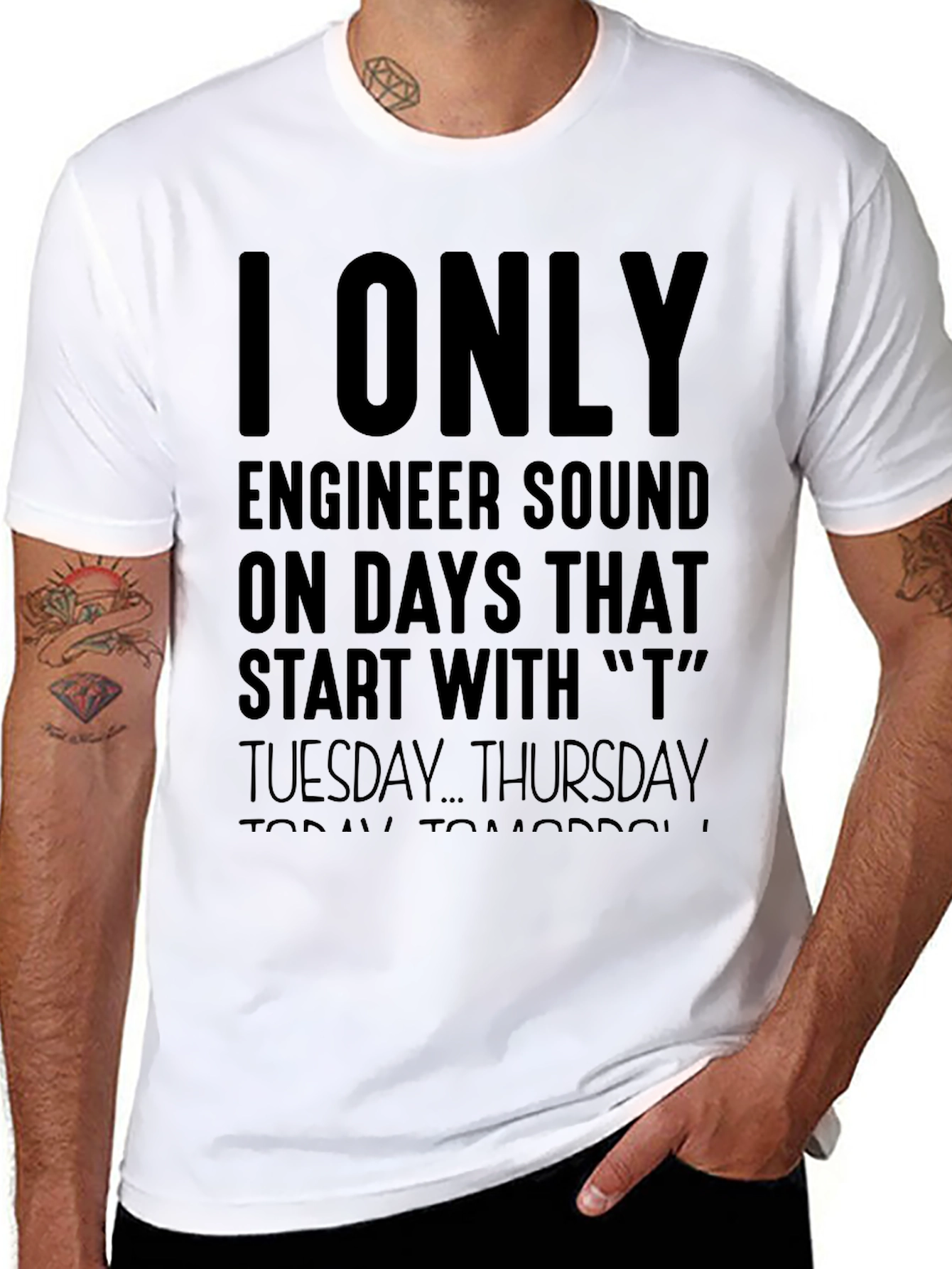 Sound Engineer T Days T-Shirt