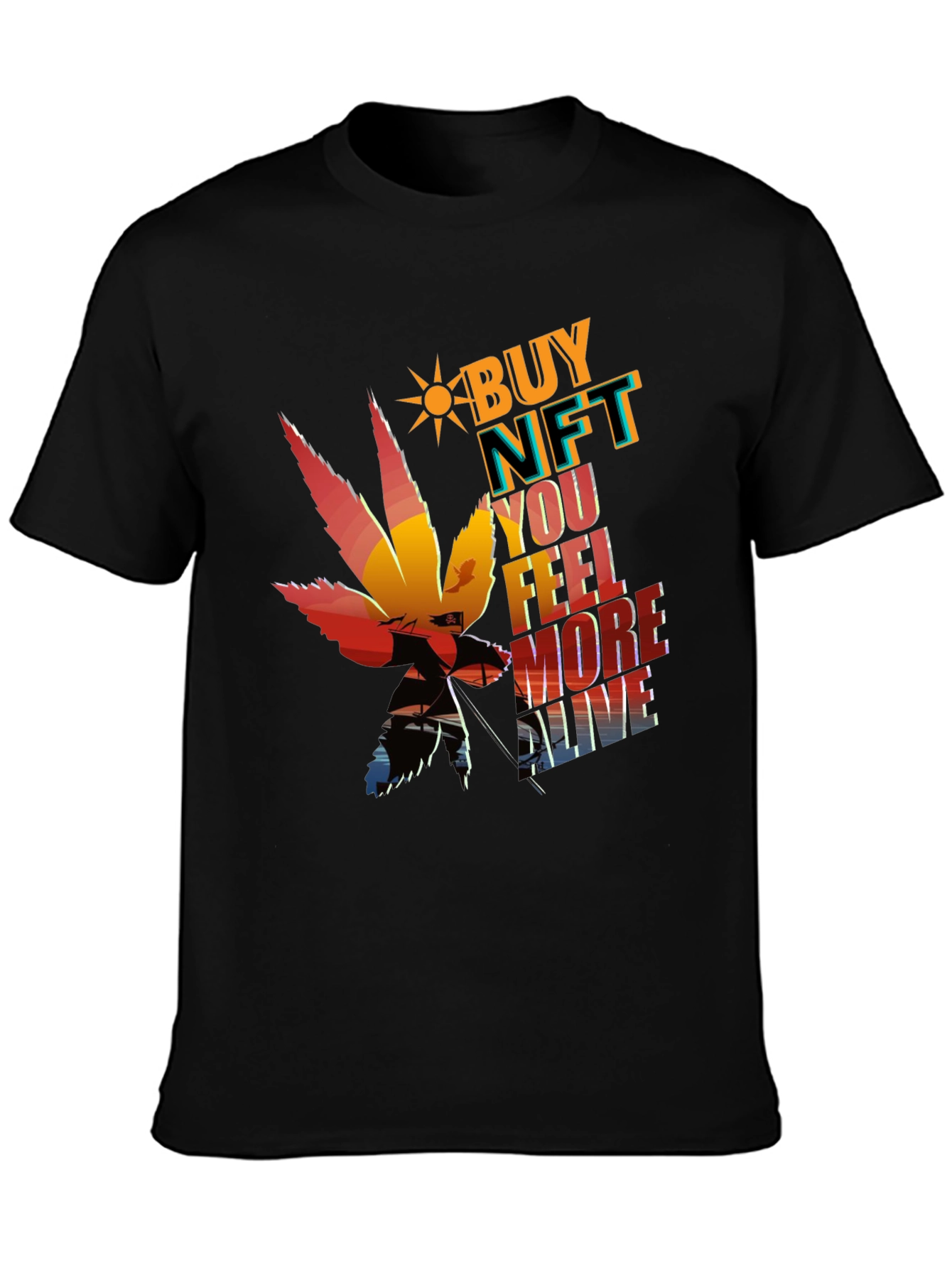 Buy NFT Feel More Alive Graphic Tee