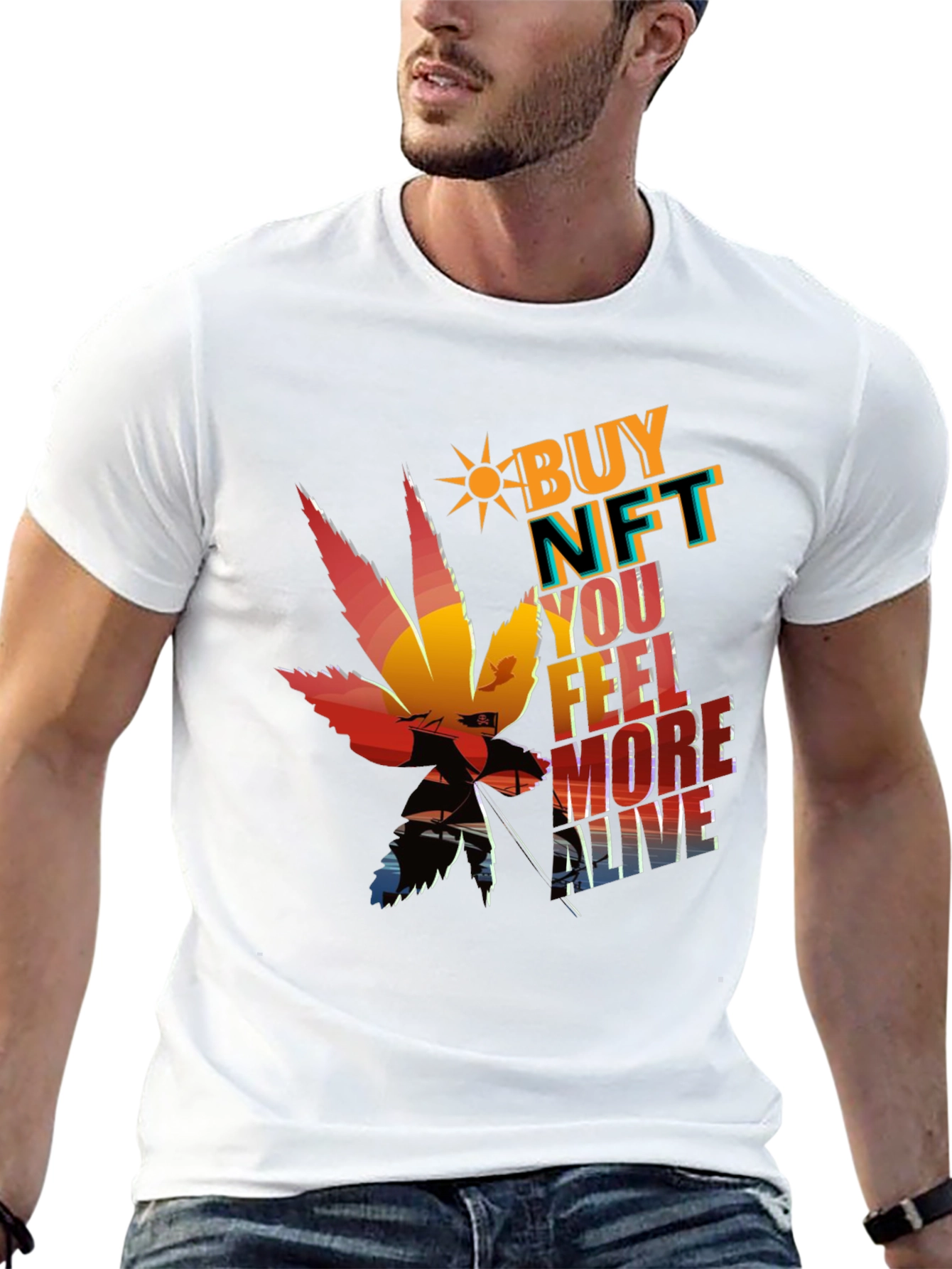 Buy NFT Feel More Alive Graphic Tee