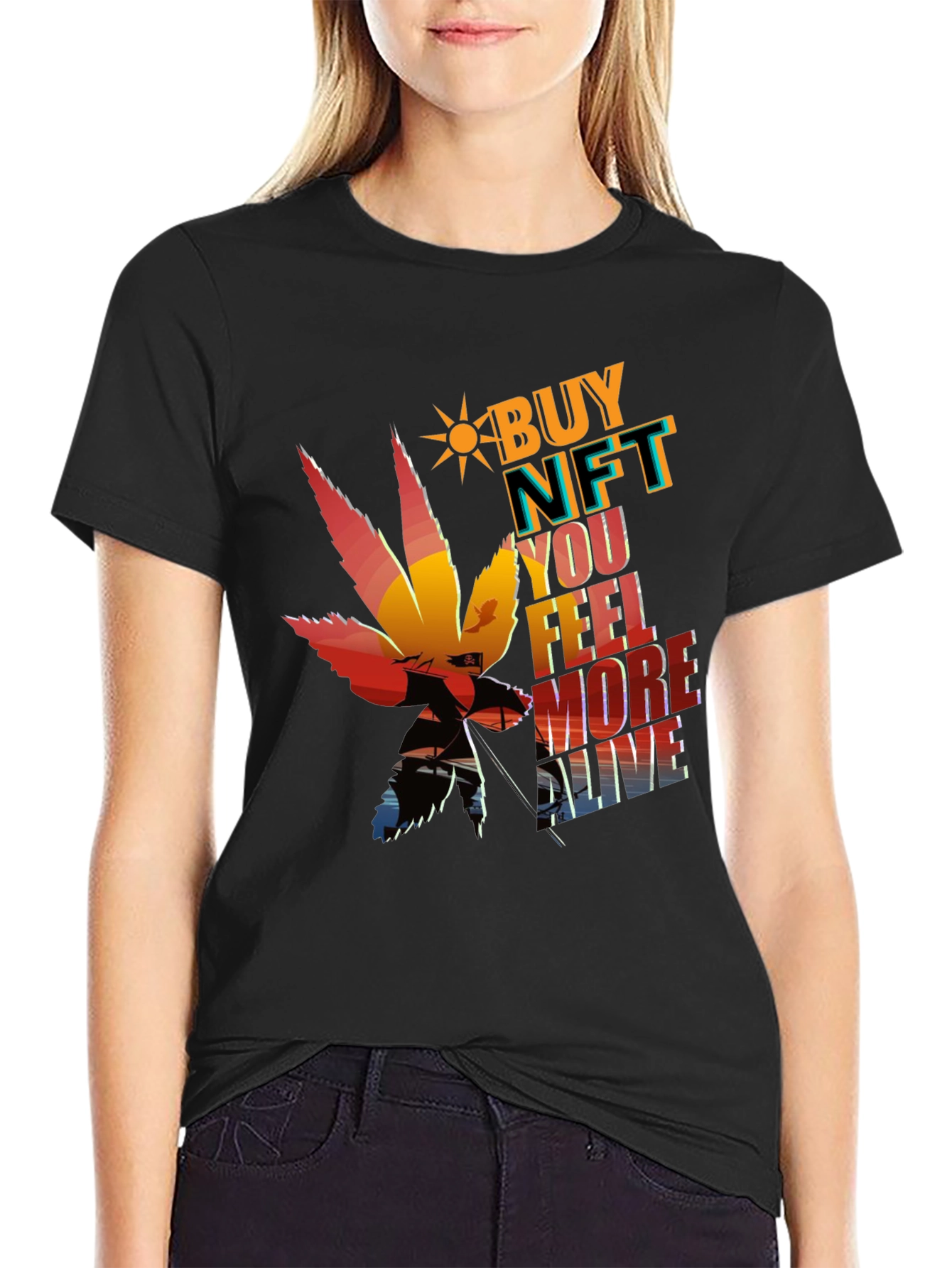 Buy NFT Feel More Alive Graphic Tee
