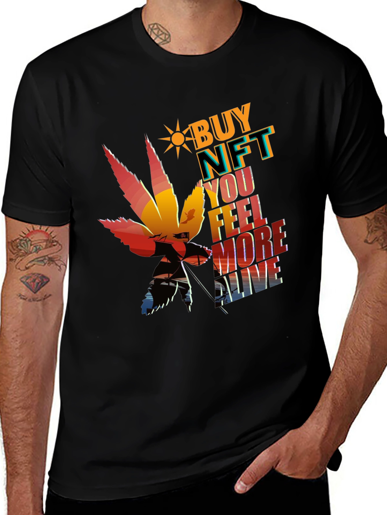 Buy NFT Feel More Alive Graphic Tee